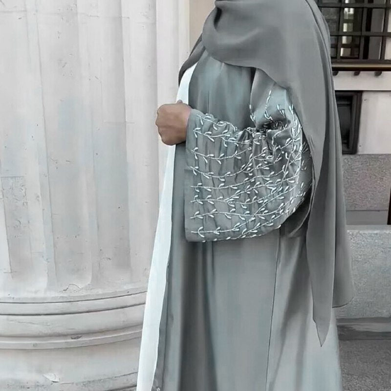 Abaya Perlée Faite à la Main