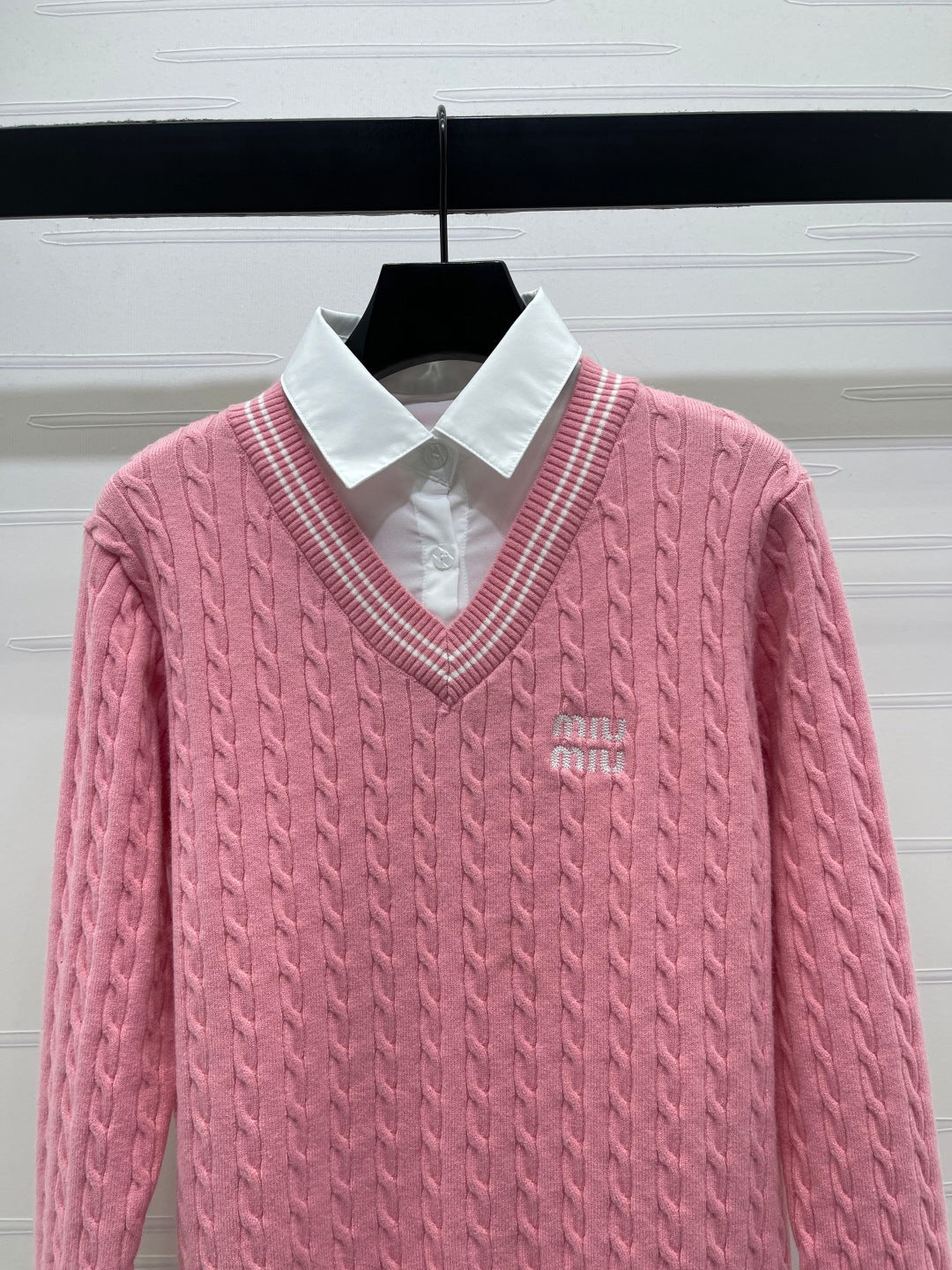 Miumiu 2026 Two-Piece Knit Long-Sleeve Sweater Wool 355489