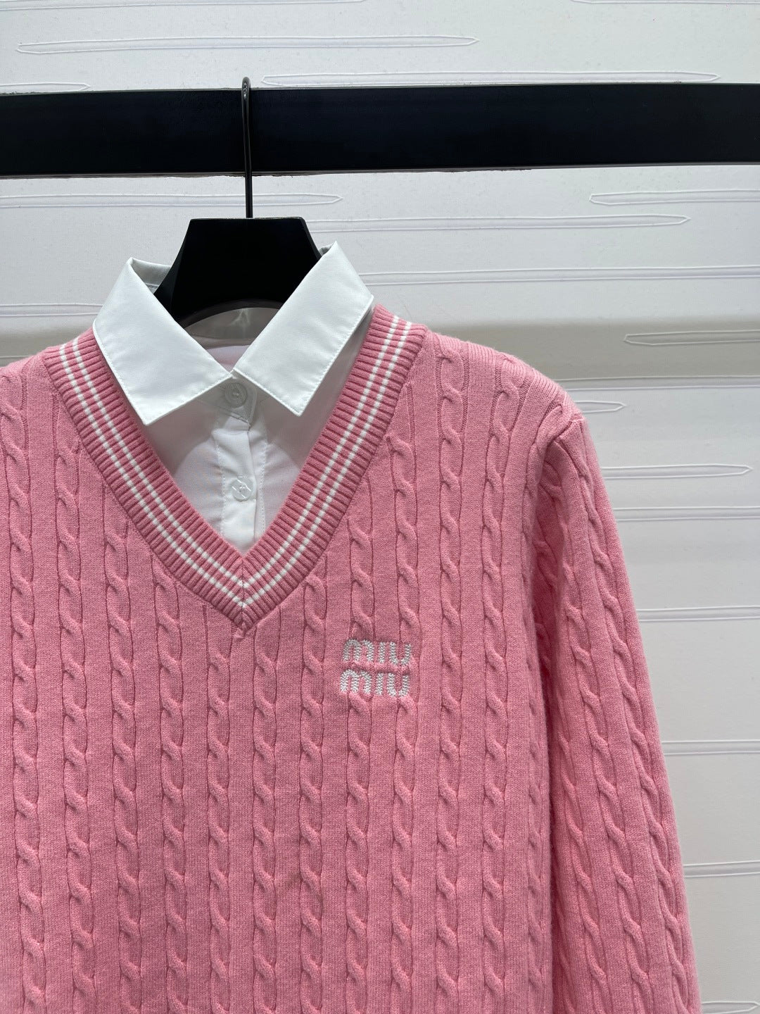 Miumiu 2026 Two-Piece Knit Long-Sleeve Sweater Wool 355489