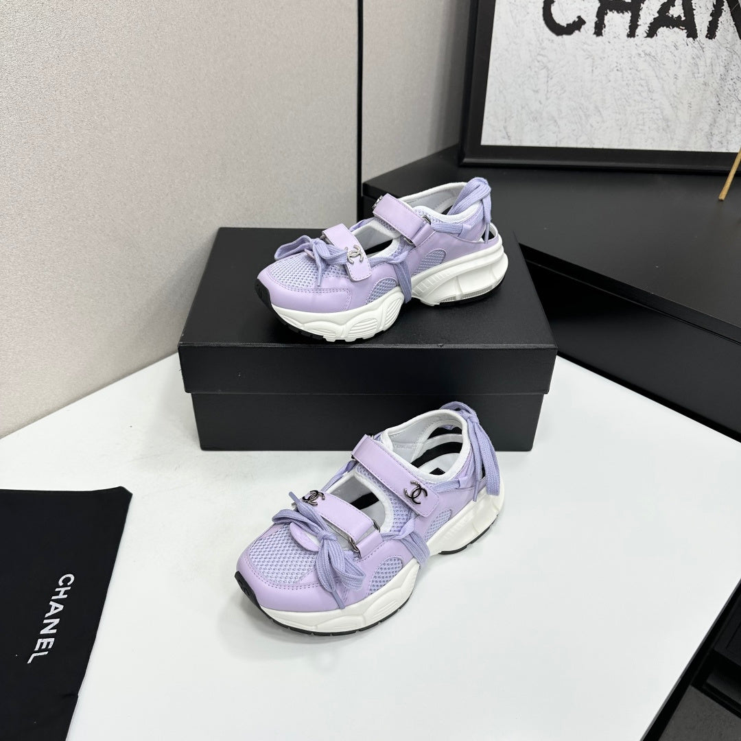 Channel 2026 Casual Sneakers 30mm Mesh Calfskin 894891