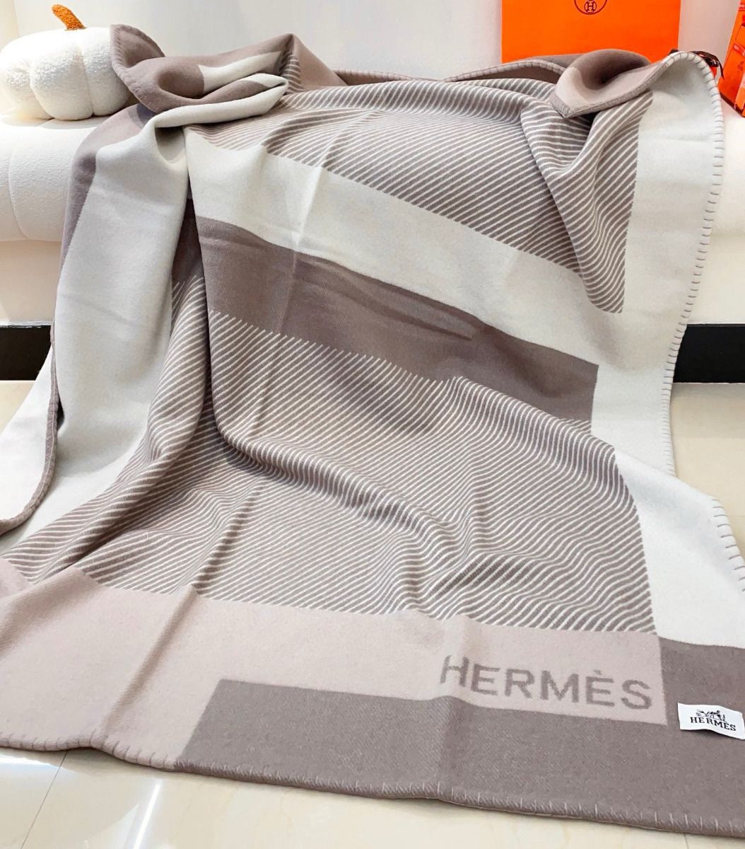 HM Riviera Blanket Beige Wool Cashmere