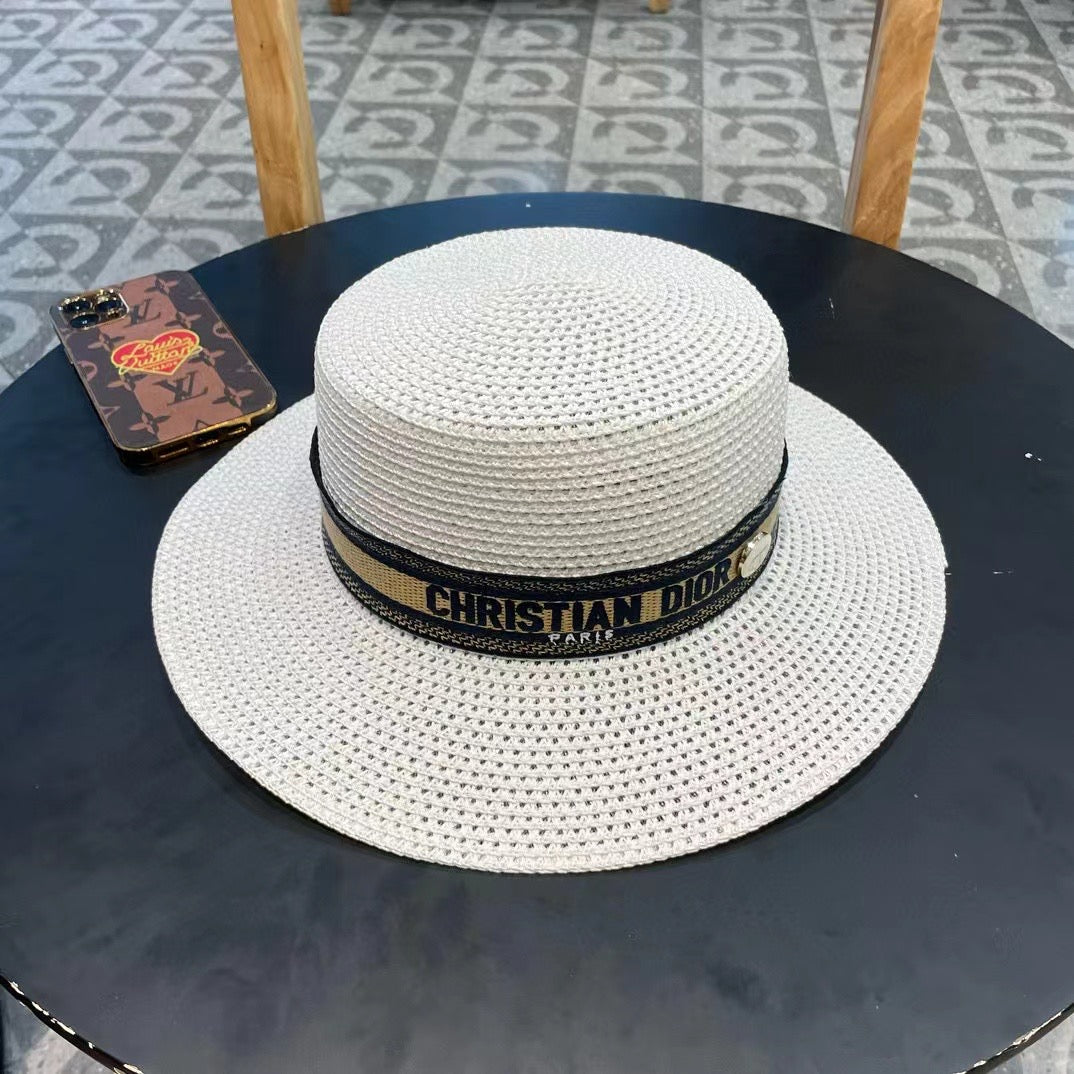 Dior Logo Straw Hat 219084