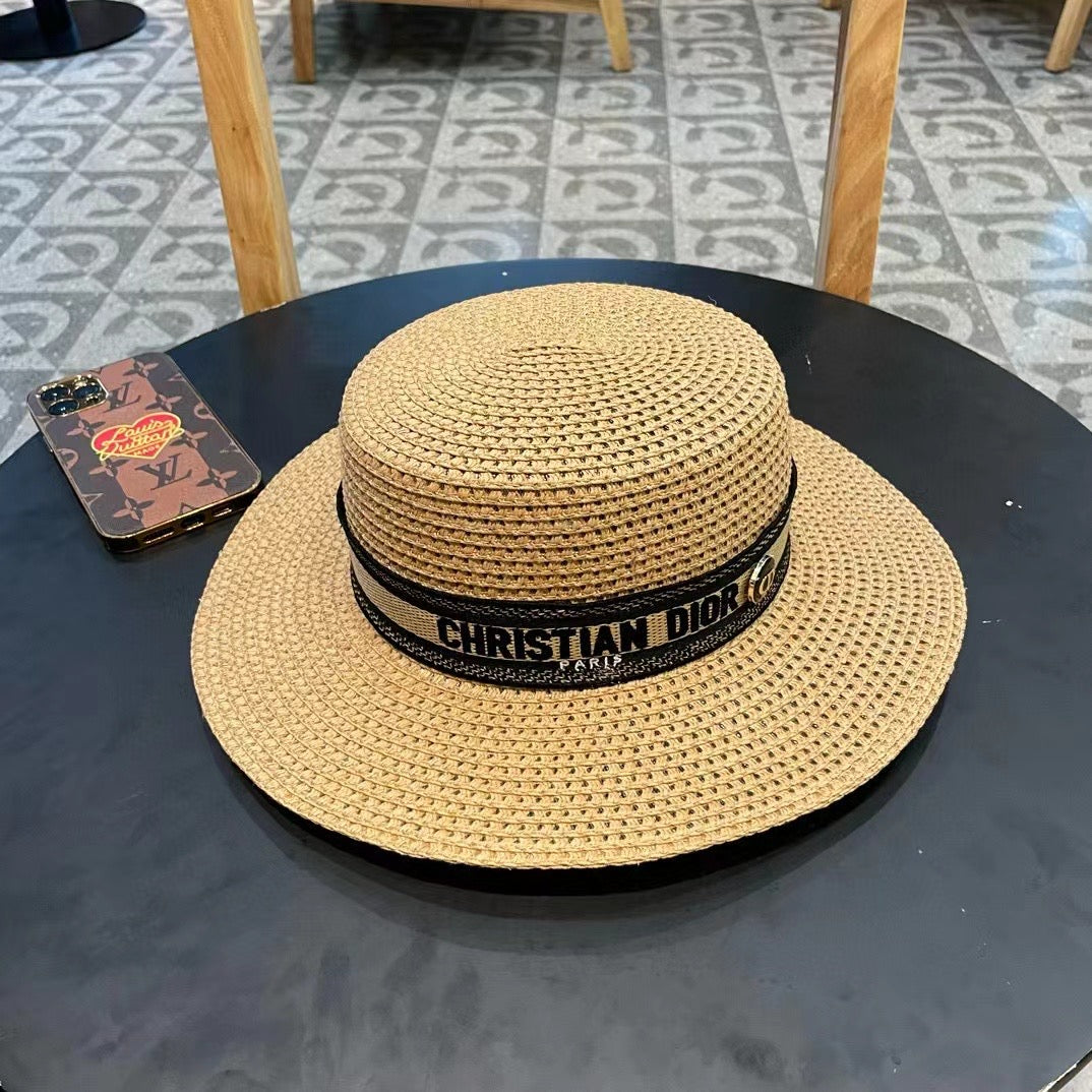 Dior Logo Straw Hat 219084