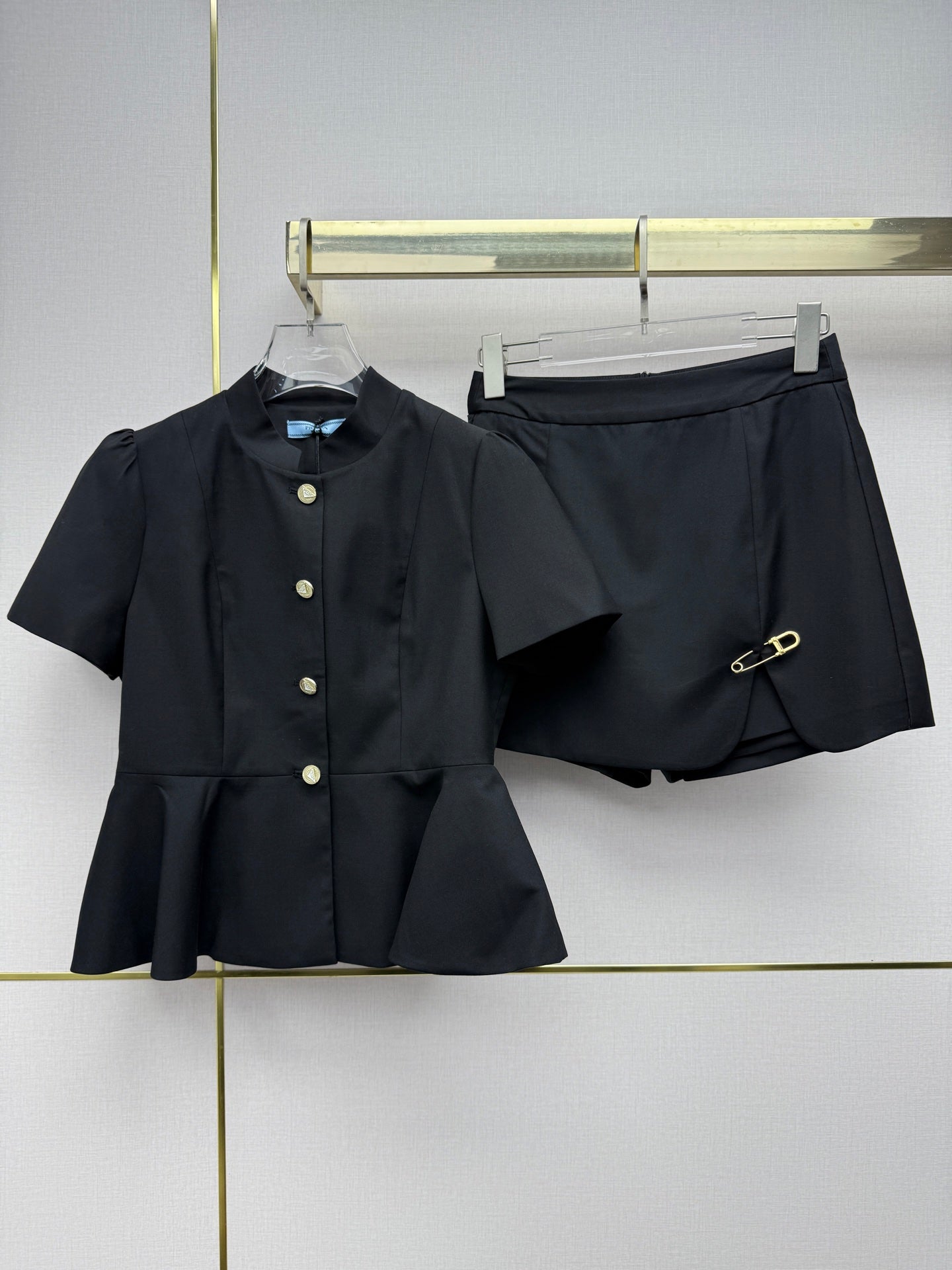 Prada 2026 Set Black and Cream Cotton Polyester 354764
