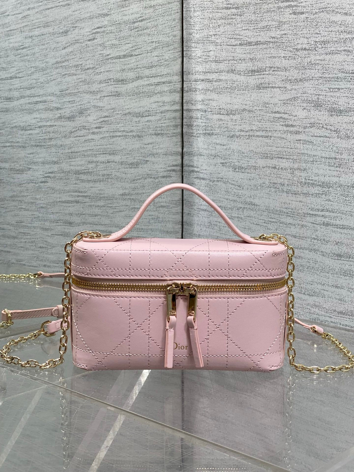Dior 2026 Trianon Soft Vanity Bag 19cm Multicolor Lambskin 355388