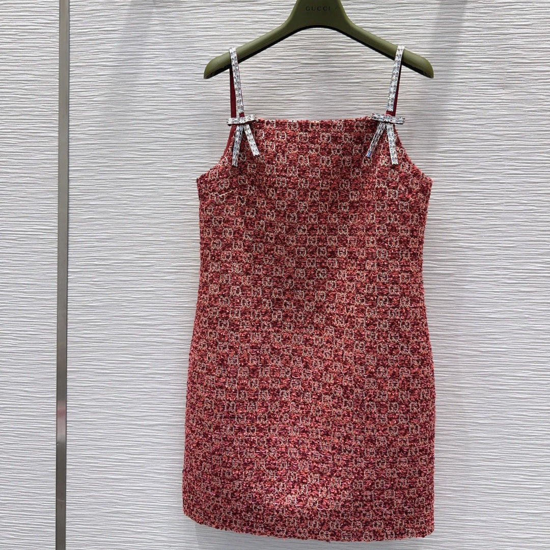 Gucci 2026 Slip Dress Red Polyester 133165