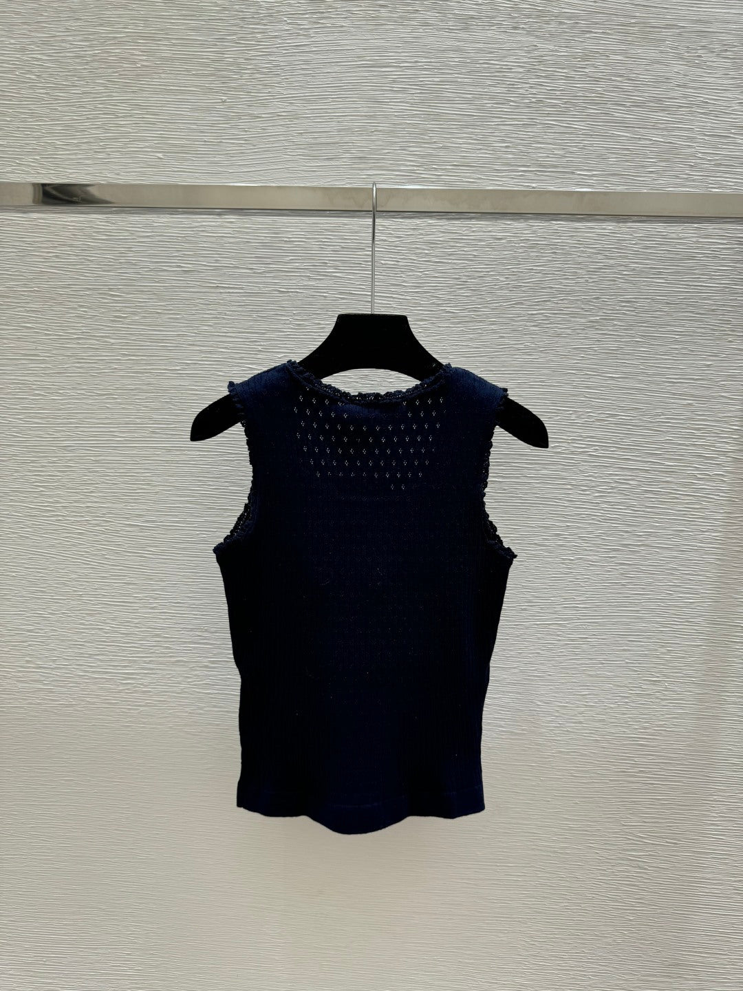 Miumiu 2026 Vest Navy Blue and Brown Wool 132749