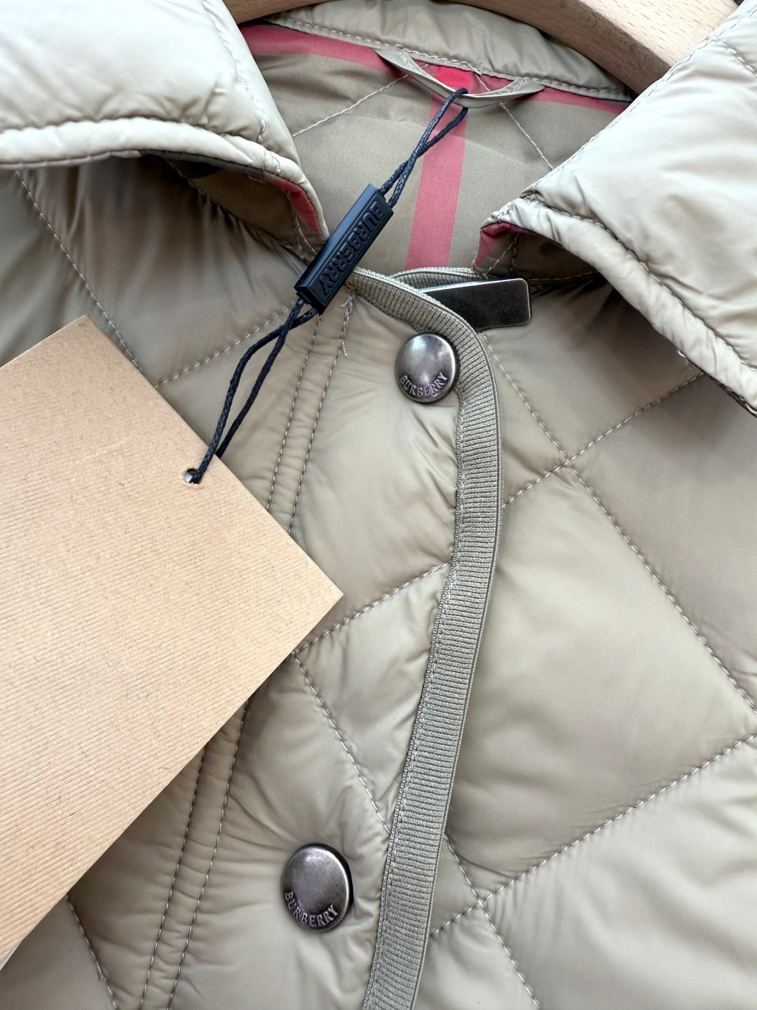 Burberry 25 Jacket Apricot Nylon Cotton