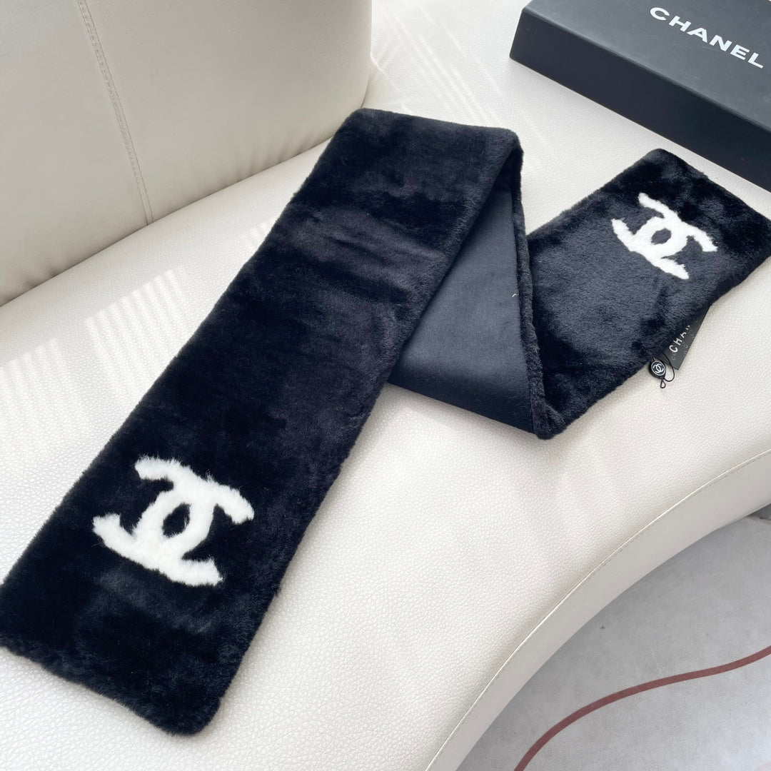 CC 25 Scarf 170cm Black Fleece 968489