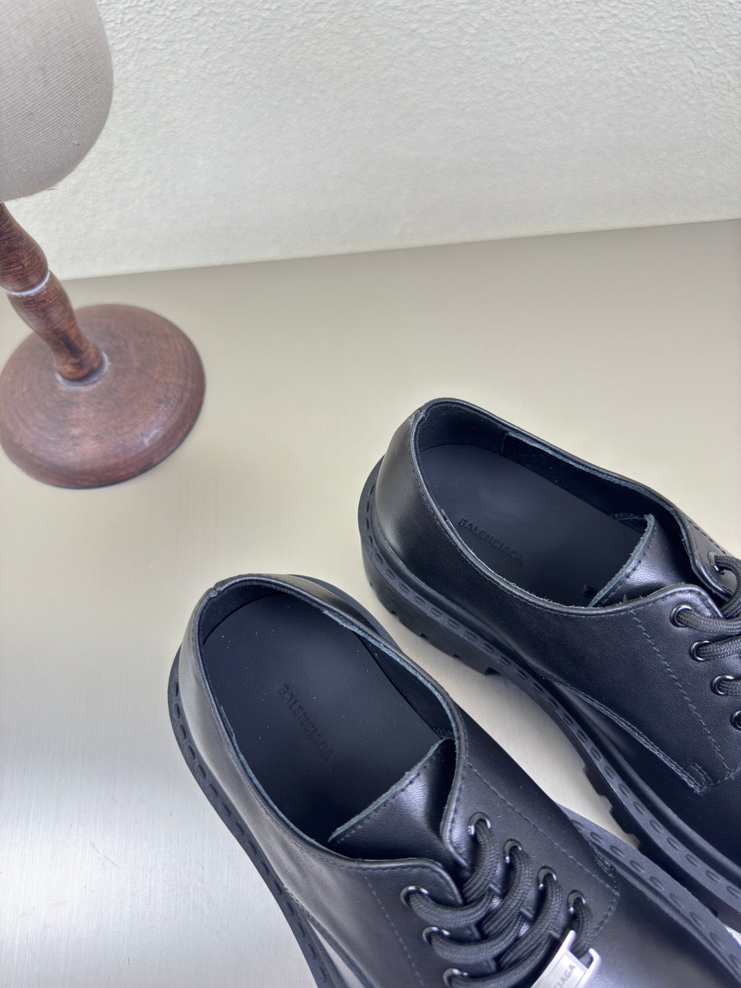 STOMPER DERBY IN BLACK SOFT LAMBSKIN