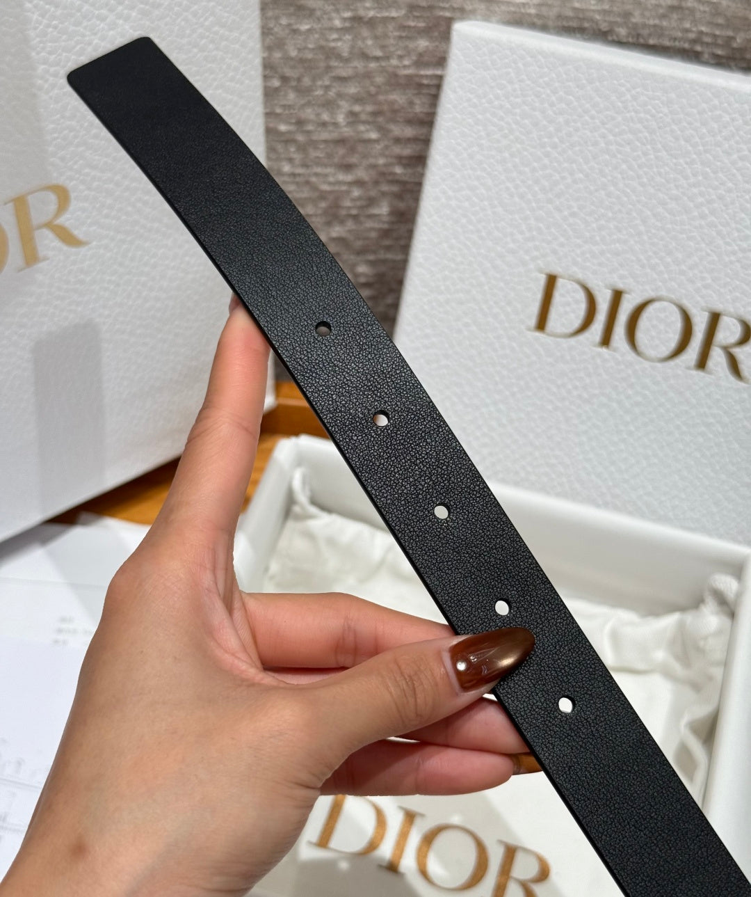 Dior 2026 Night Code Belt 25mm Smooth Cowhide Leather