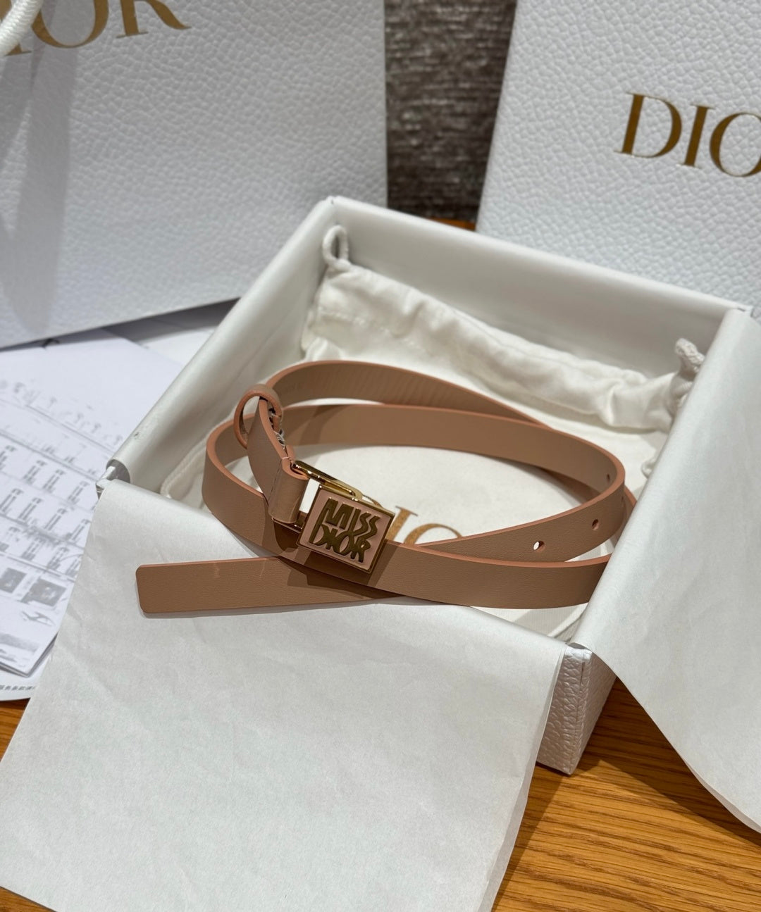Dior 2026 Miss Dior Belt 15mm Smooth Calfskin