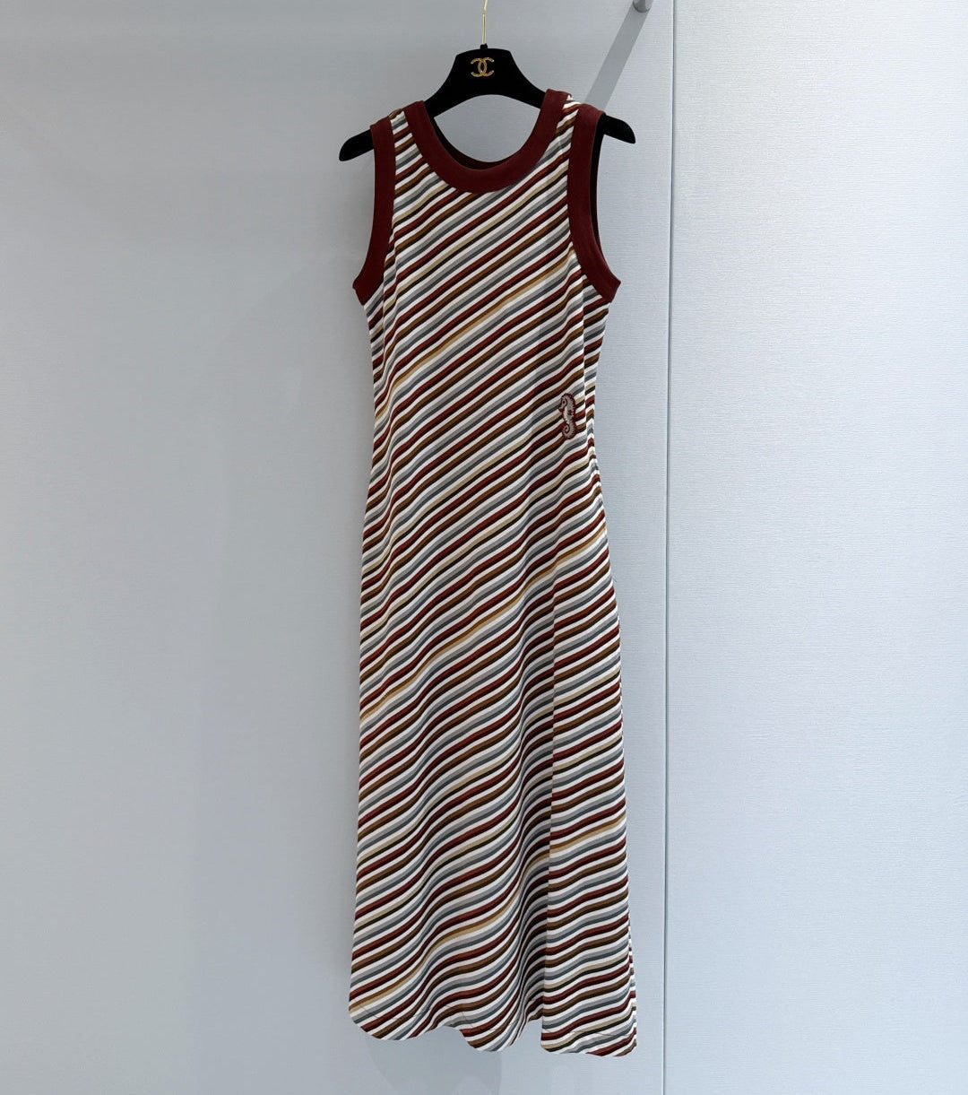 Chanel 2026 Maxi Dress Red Cotton 598960