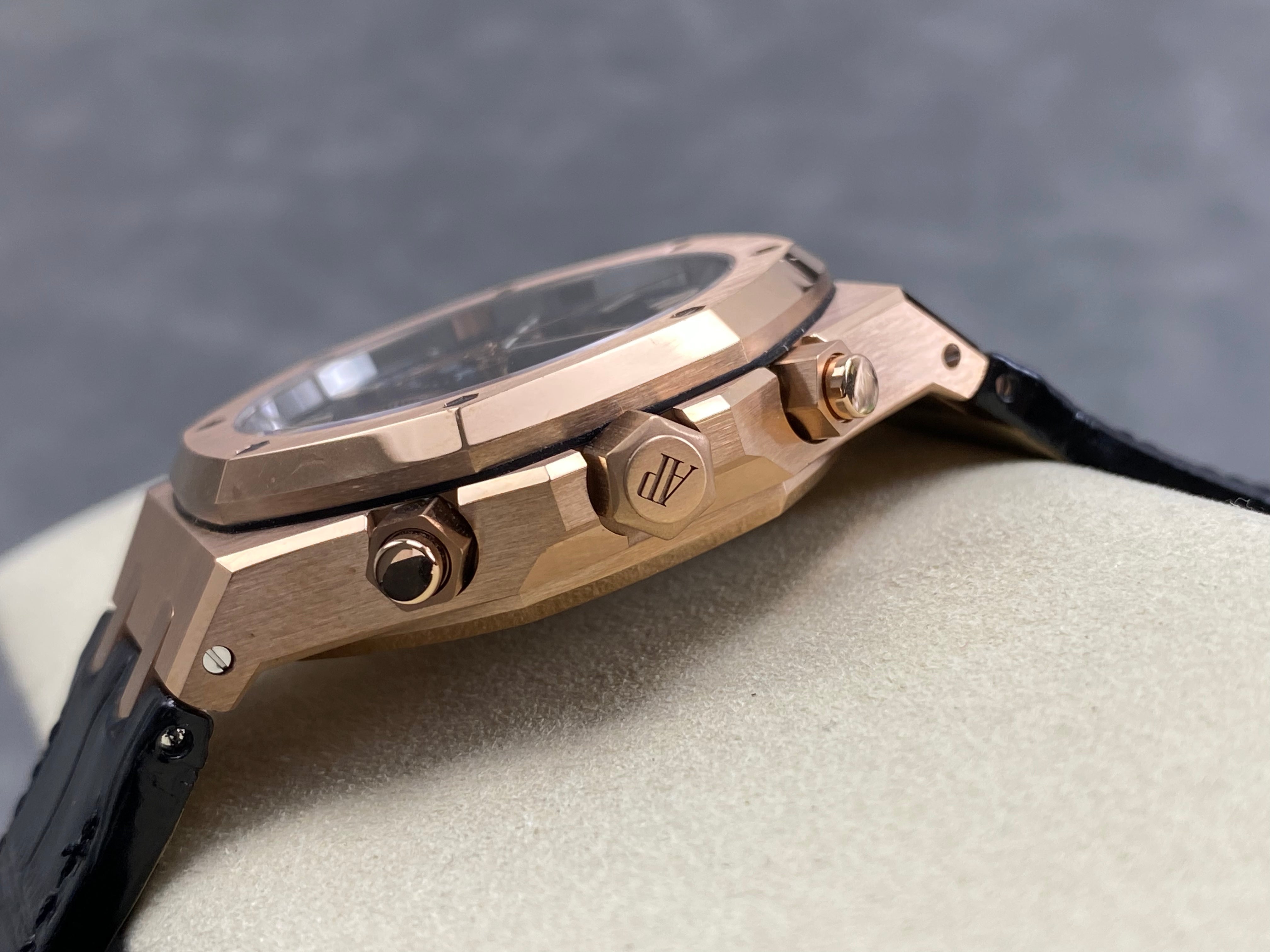 Audemars Piguet Royal Oak Chronograph 41mm Rose Gold Black Dial