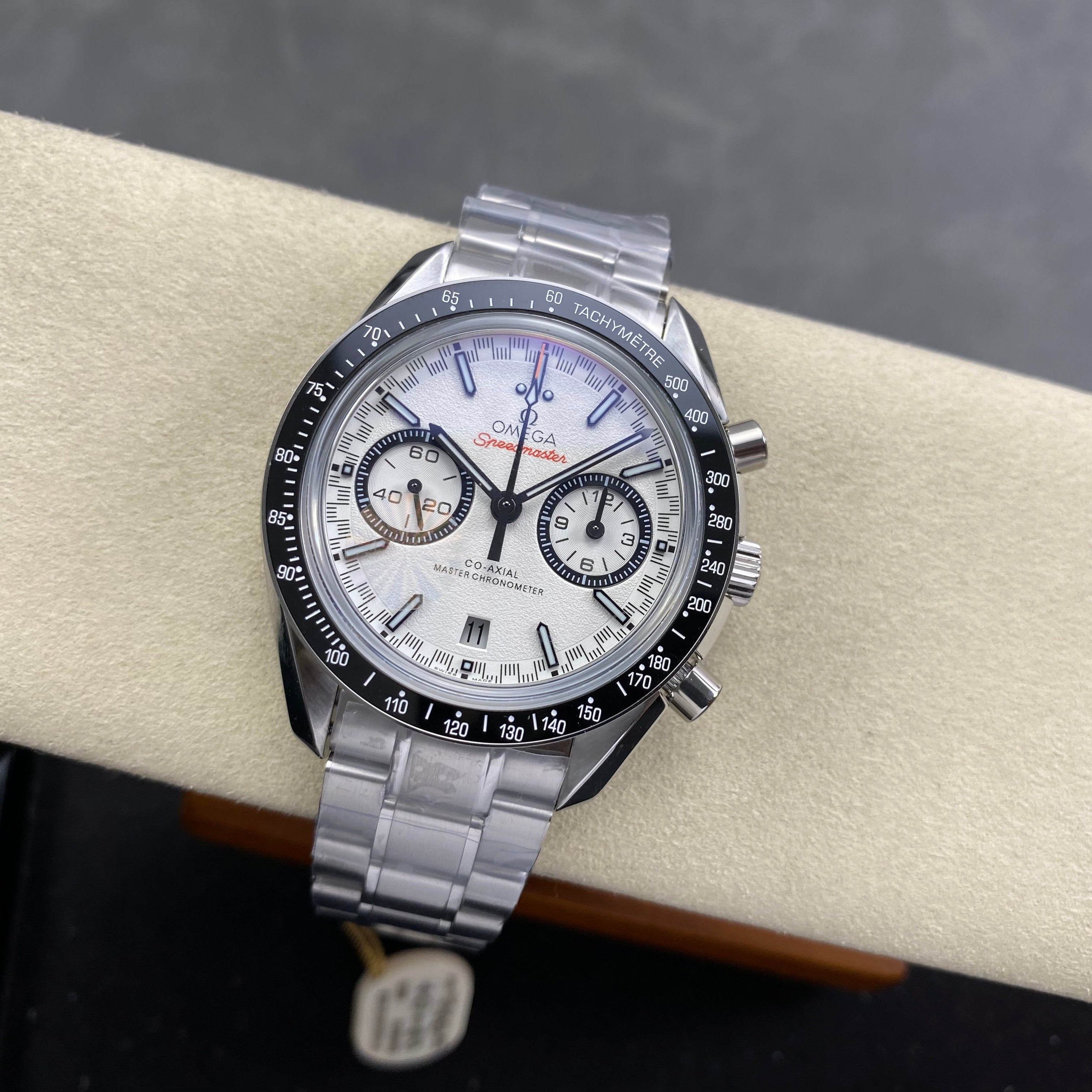 Omega Seamaster 42mm White Dial Black Bezel Steel