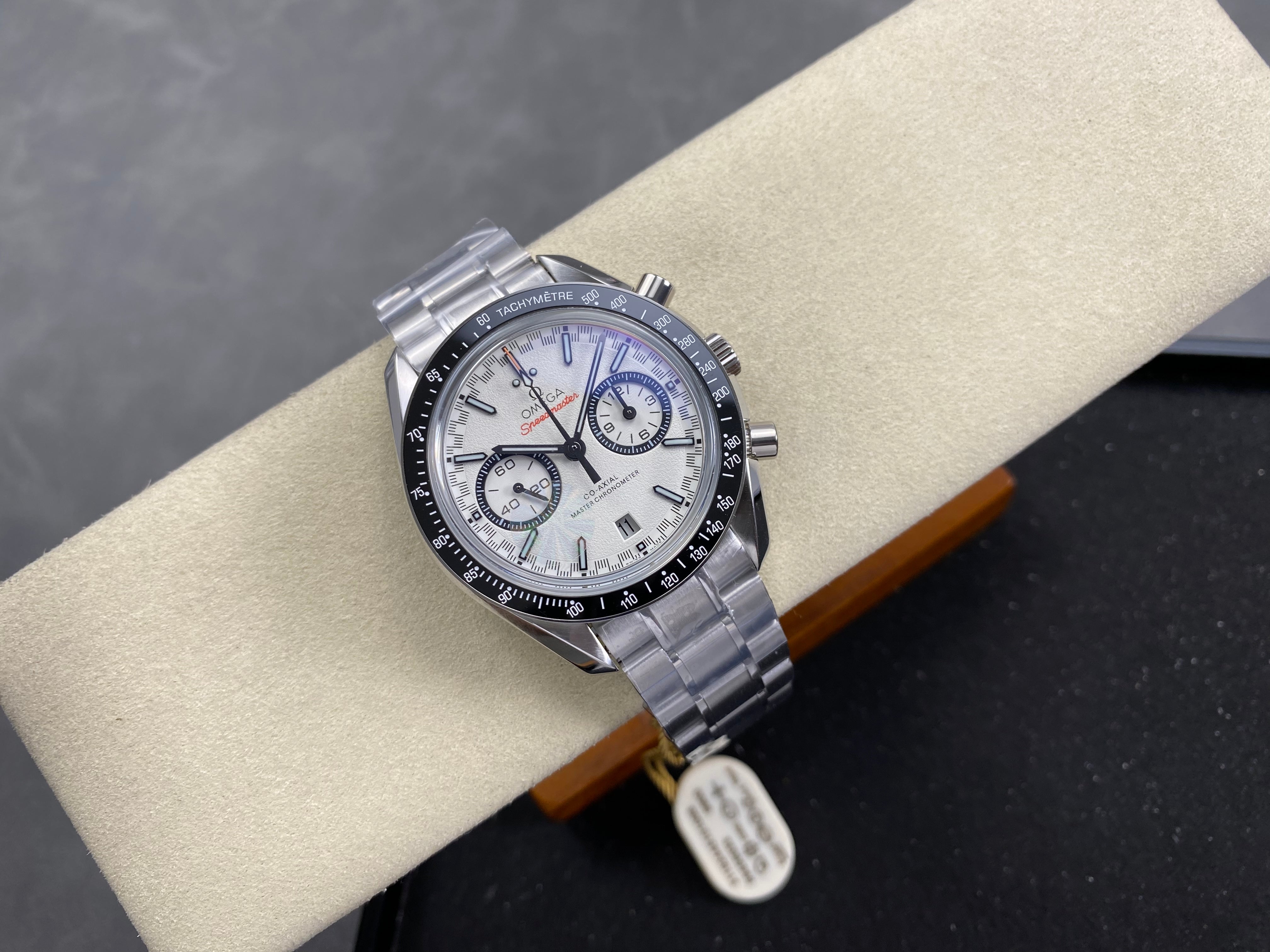 Omega Seamaster 42mm White Dial Black Bezel Steel