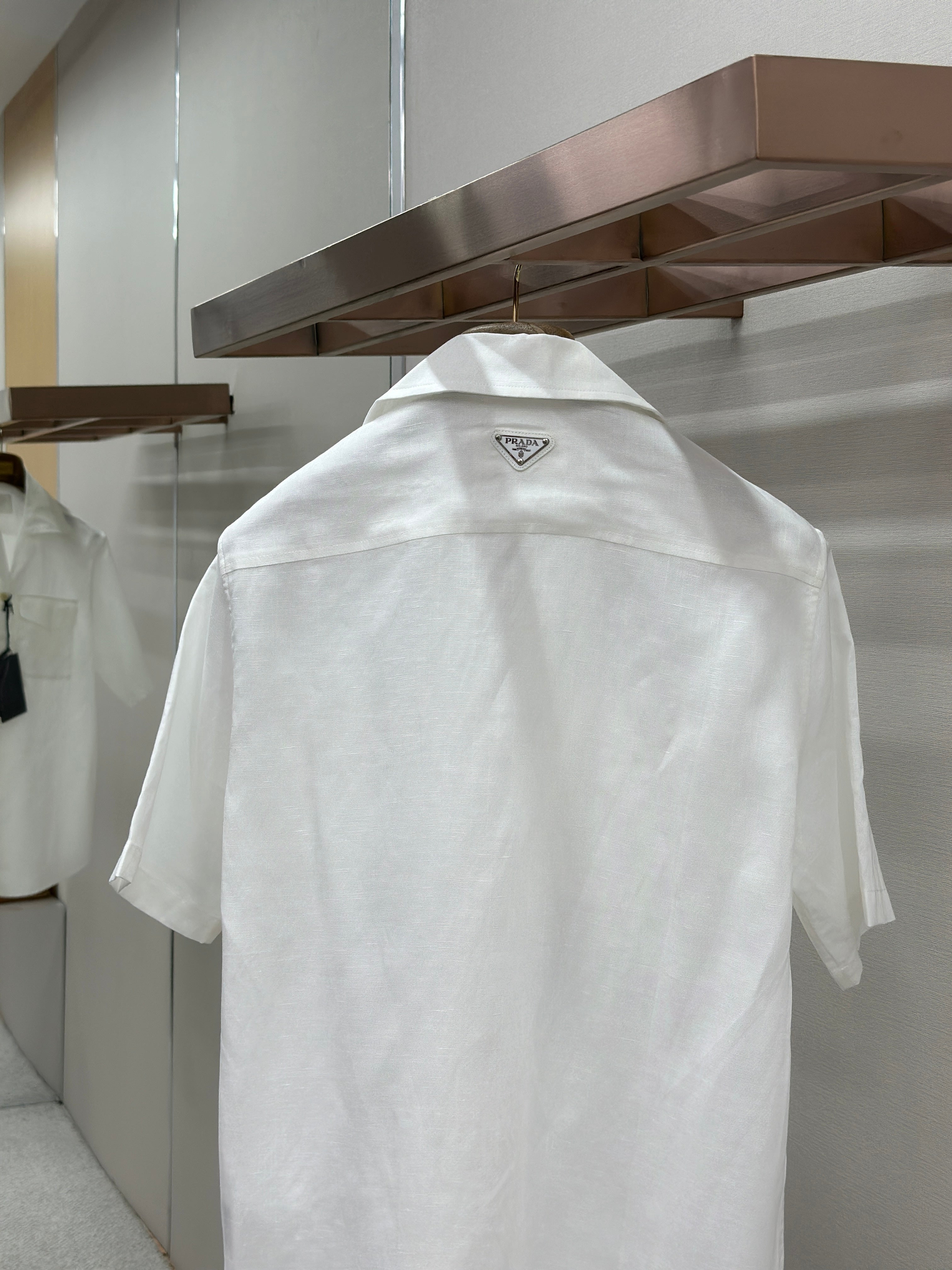 PRA 2026 Men's  Linen Short-Sleeve T-Shirt White Fabric 917700