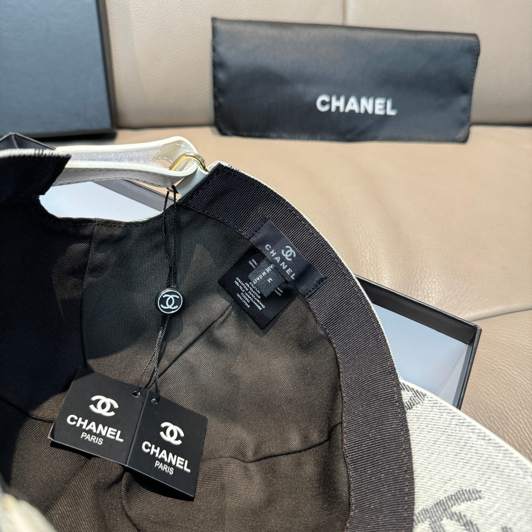 Chanel CC Logo Denim Baseball Cap Cotton 280832