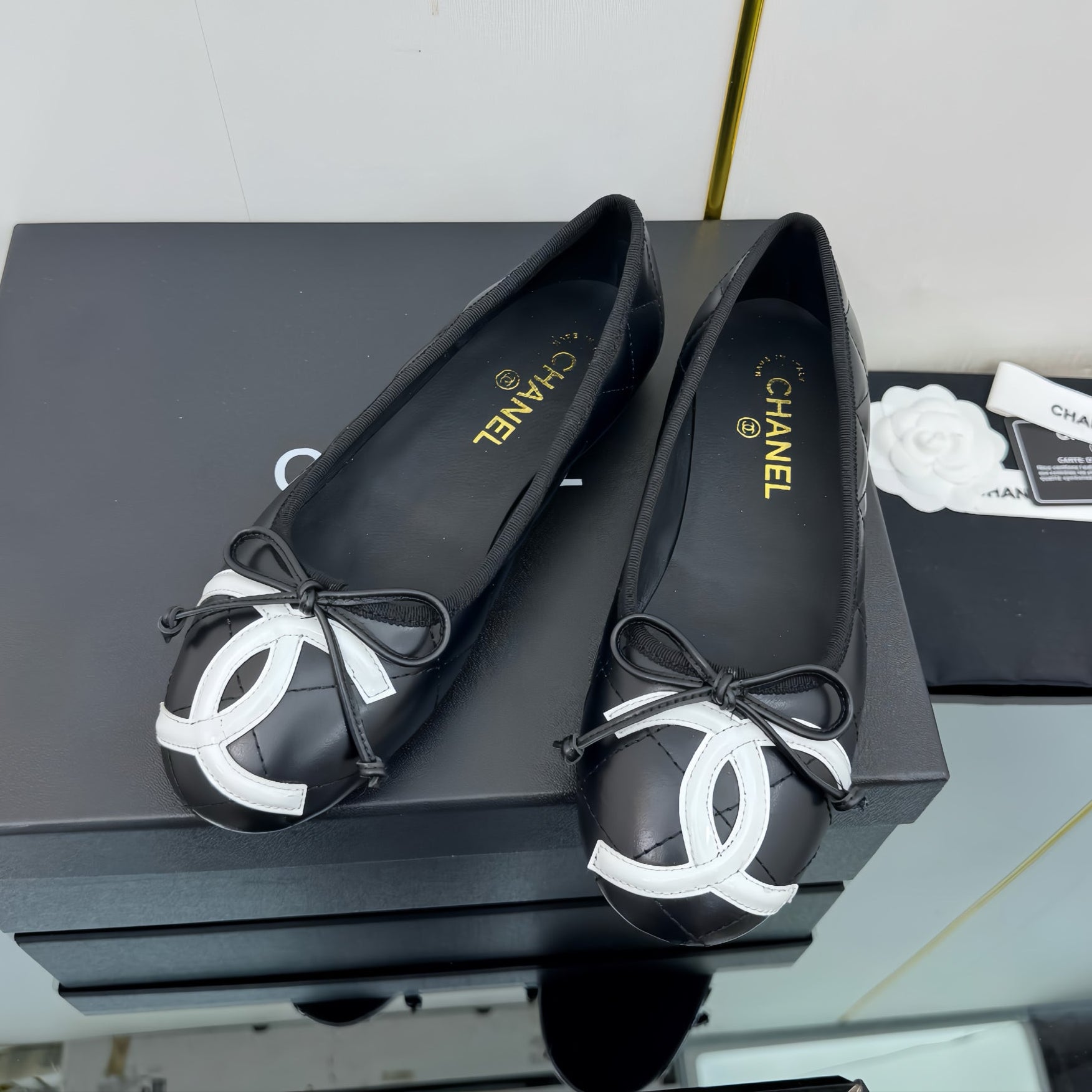 CC 2026 Cambon Ballet Flat Quilted Calfskin