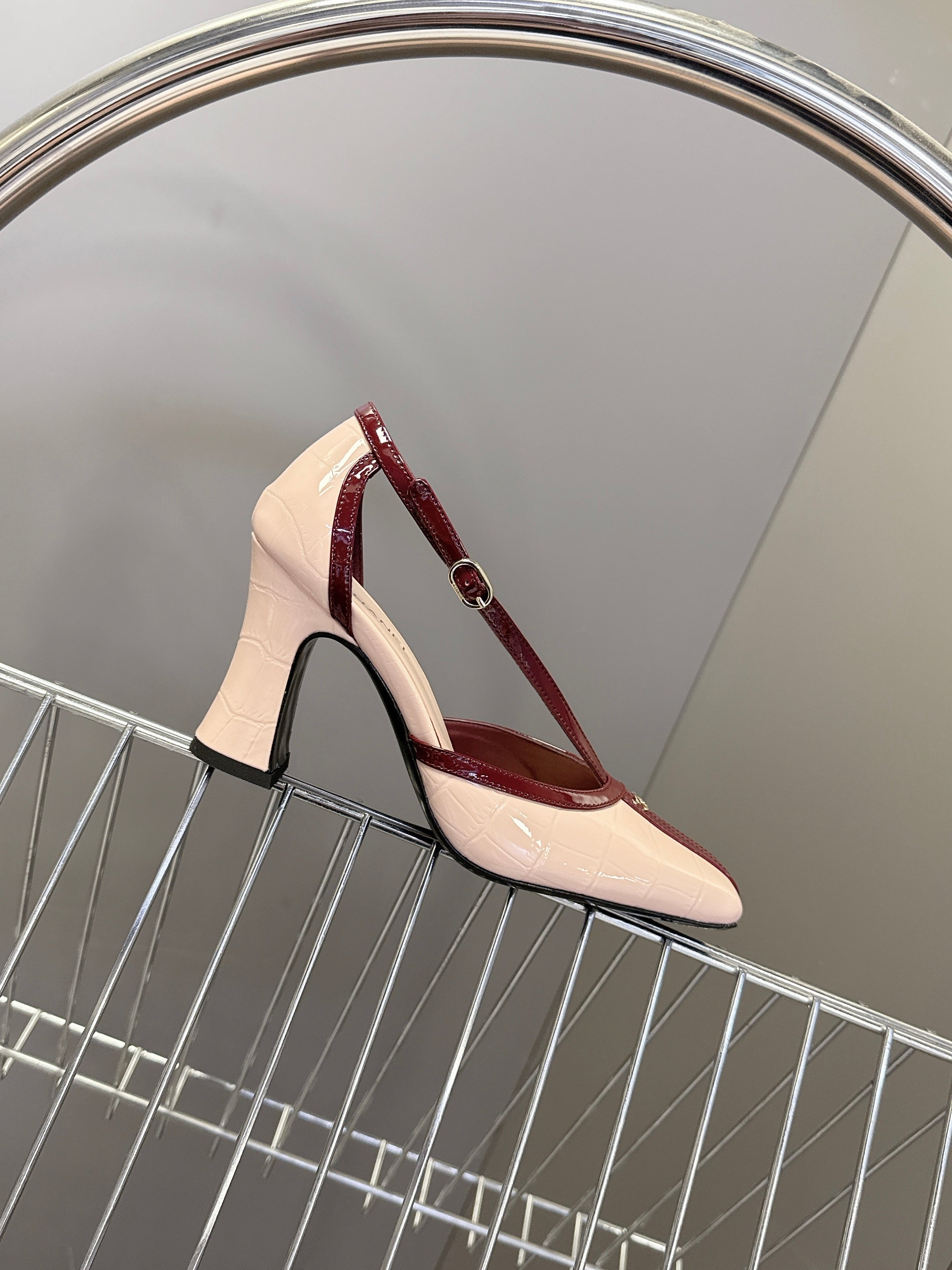 Channel 2026 Mary Jane Slingback 85mm Patent Calfskin 895338