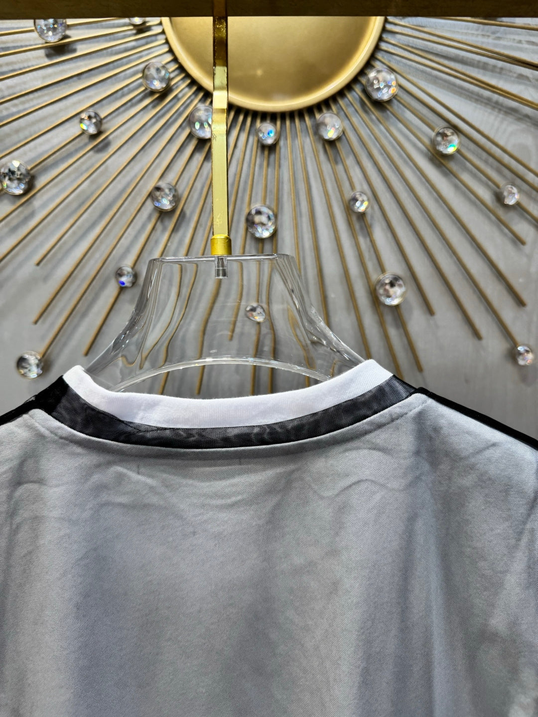 Gucci 2026 T-shirt Black White Mesh Cotton