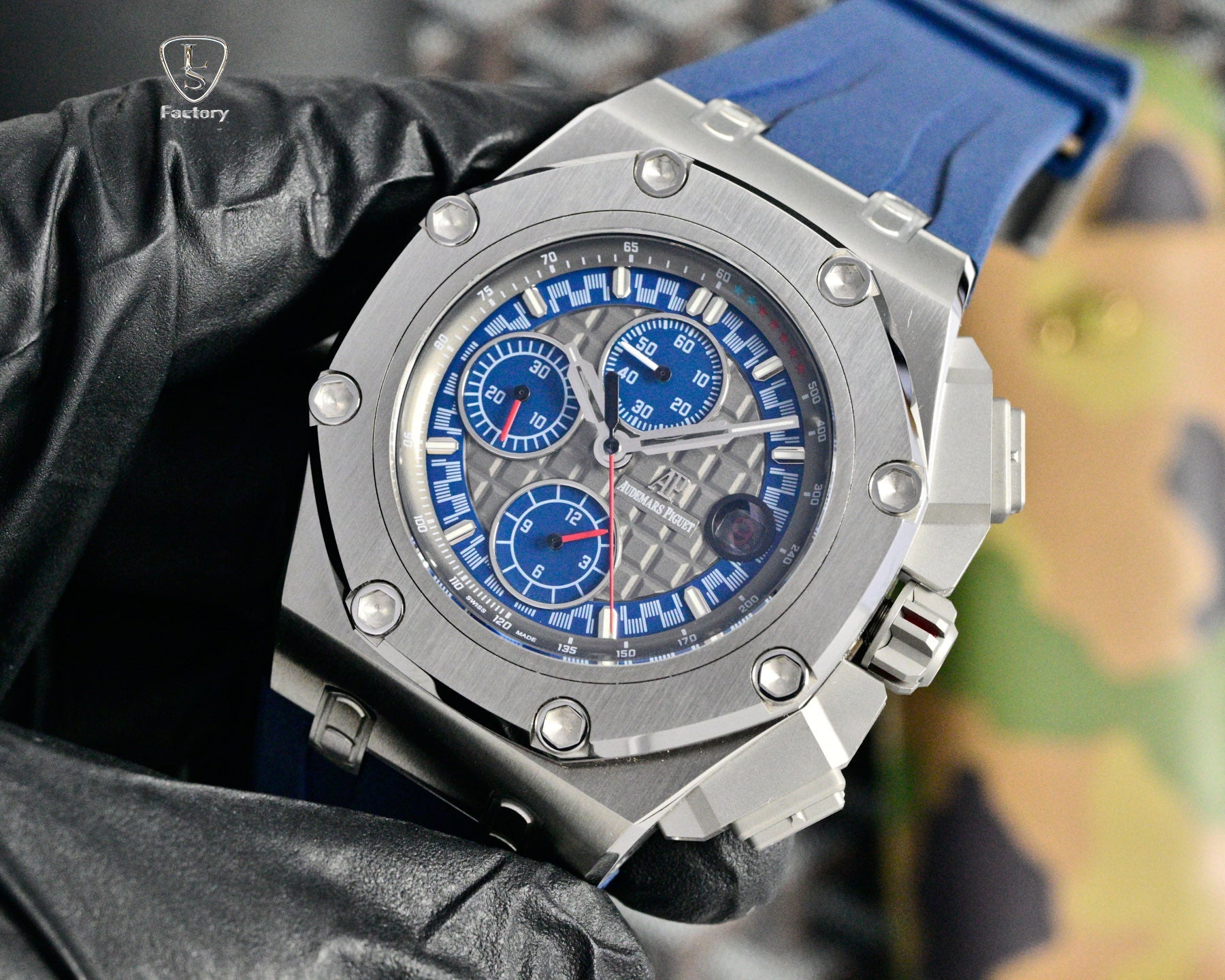 Audemars Piguet Royal Oak Chronograph 41mm Grey Case Grey Blue Dial