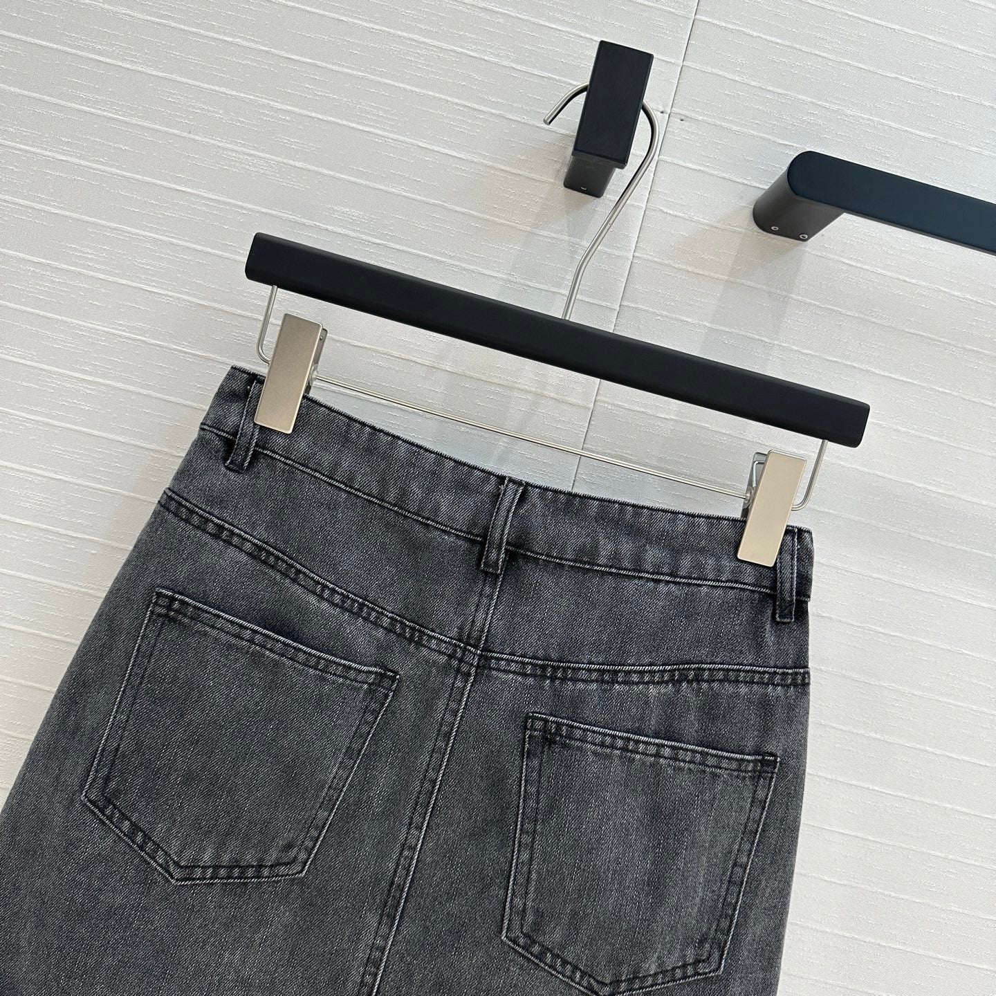CD Short Skirt Black Cotton