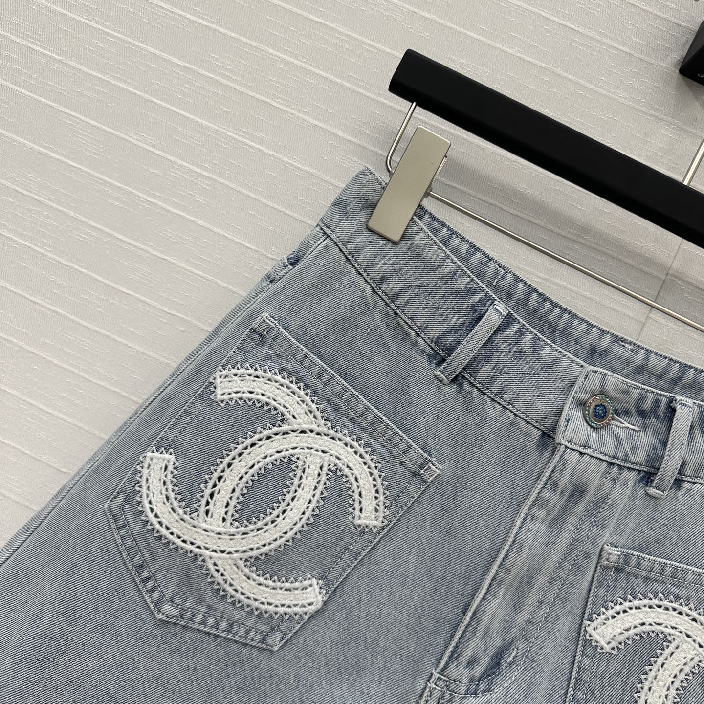 CC 25 Short Light Blue Denim Cotton