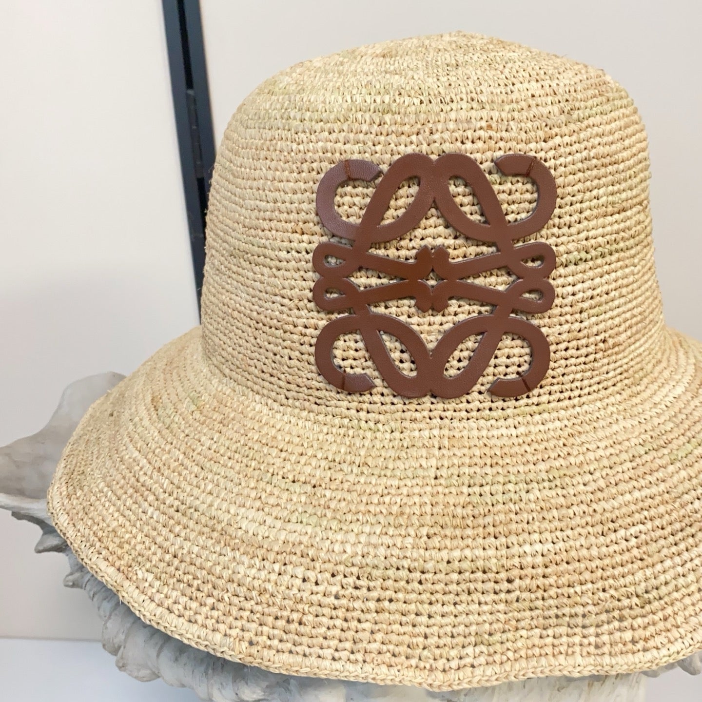 Loewe Raffia Logo Bucket Hat 360778