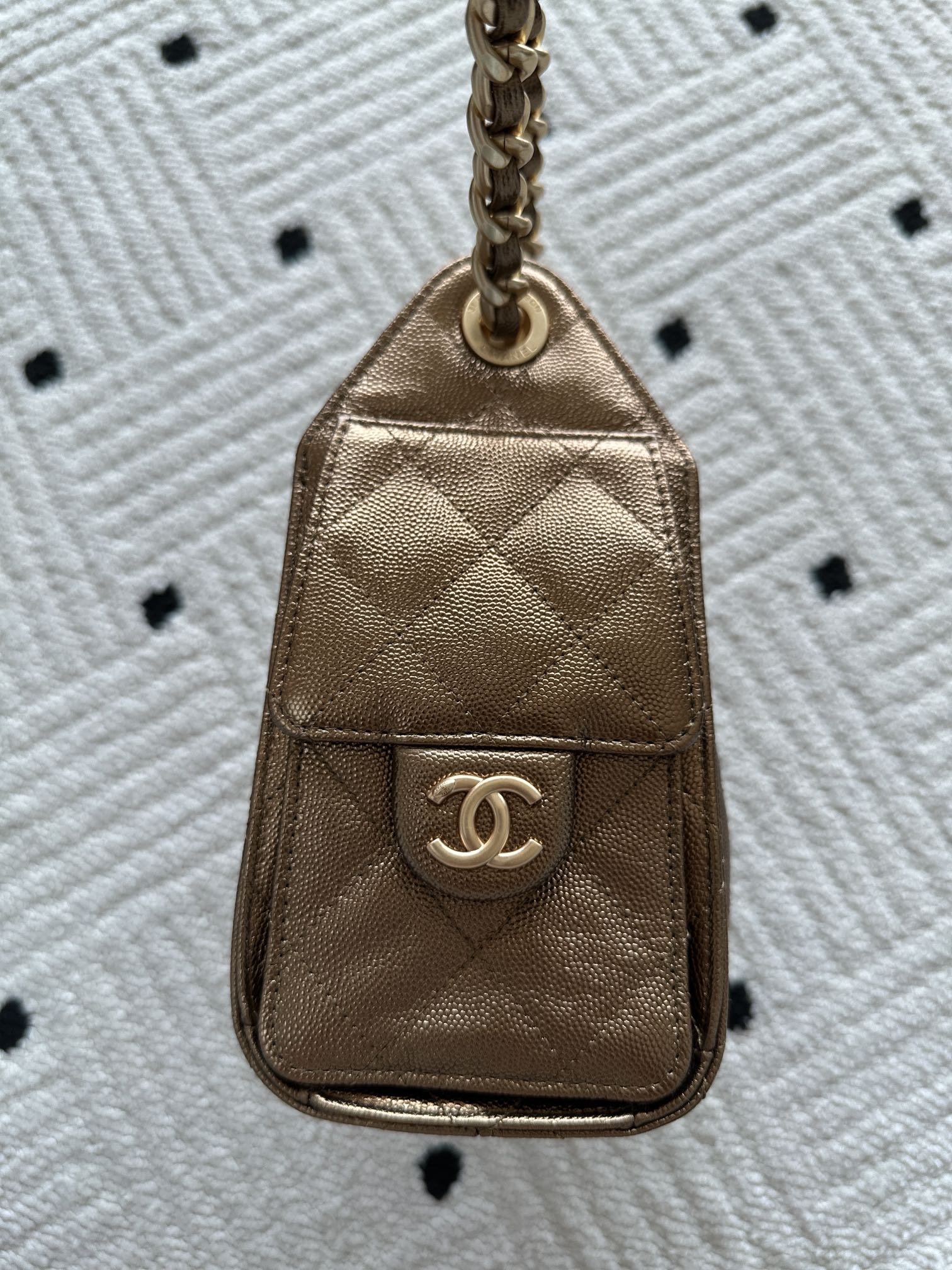Chanel 25 Hobo Bag 30cm Bronze Calfskin