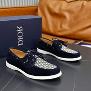 CD GRANVILLE BOAT SHOE NAVY-BEIGE SUEDE