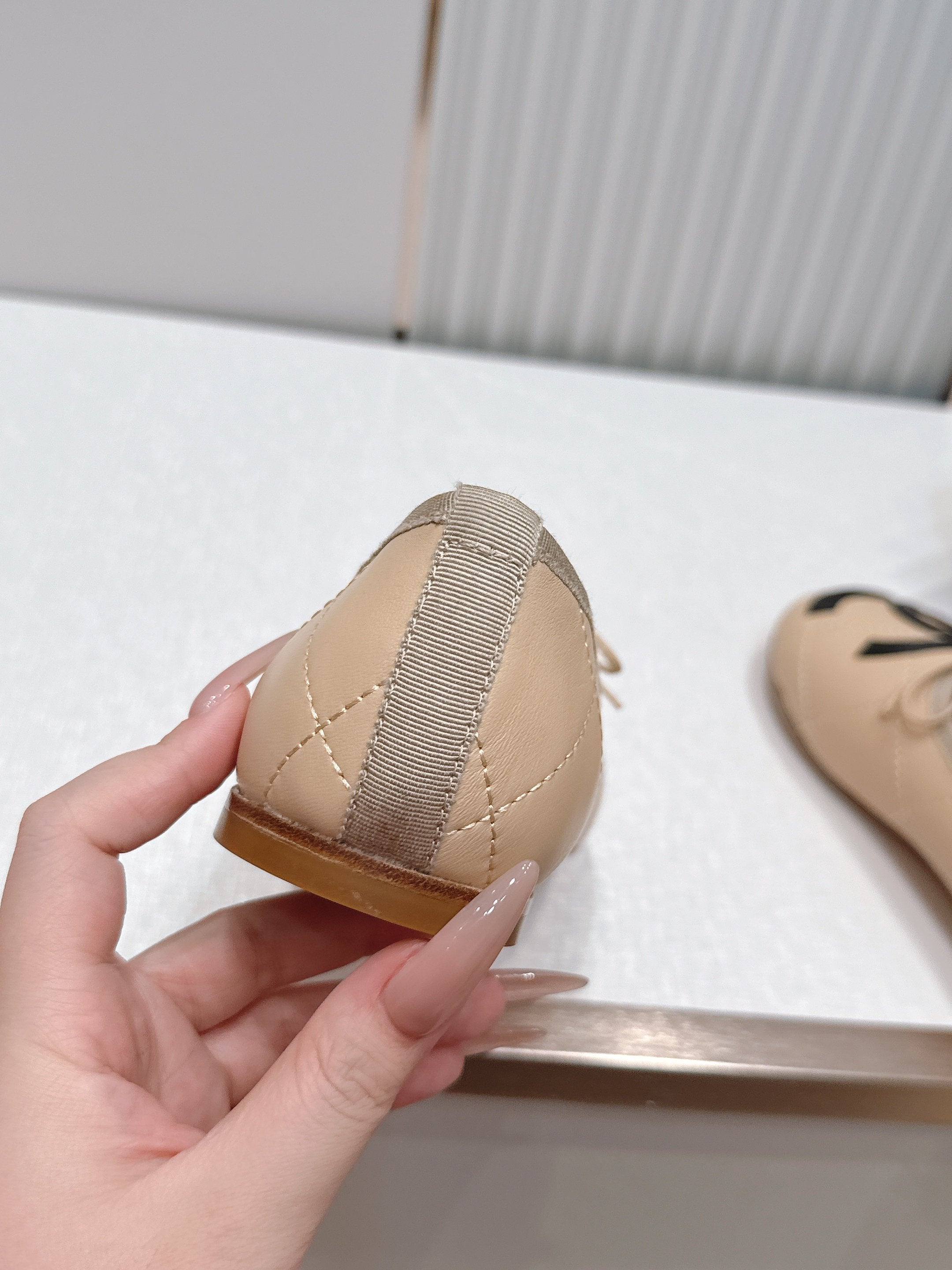 CC 2026 Cambon Ballet Flat Quilted Calfskin