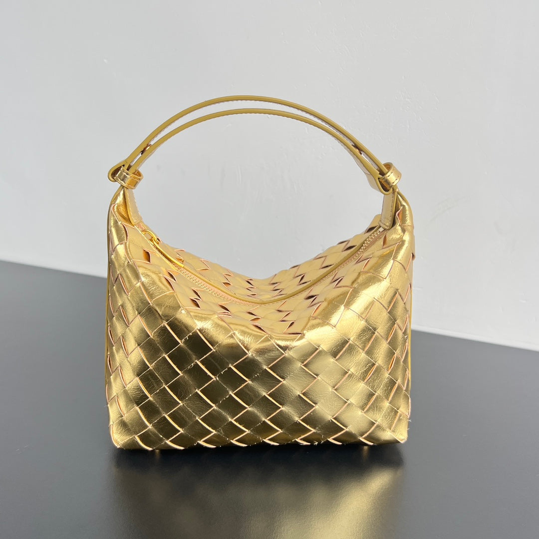 WALLACE 22 BAG GOLD METALIC CALFSKIN