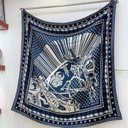 Cheval Punk Bandana Scarf 135 CM In Colorful Cashmere And Silk 304390