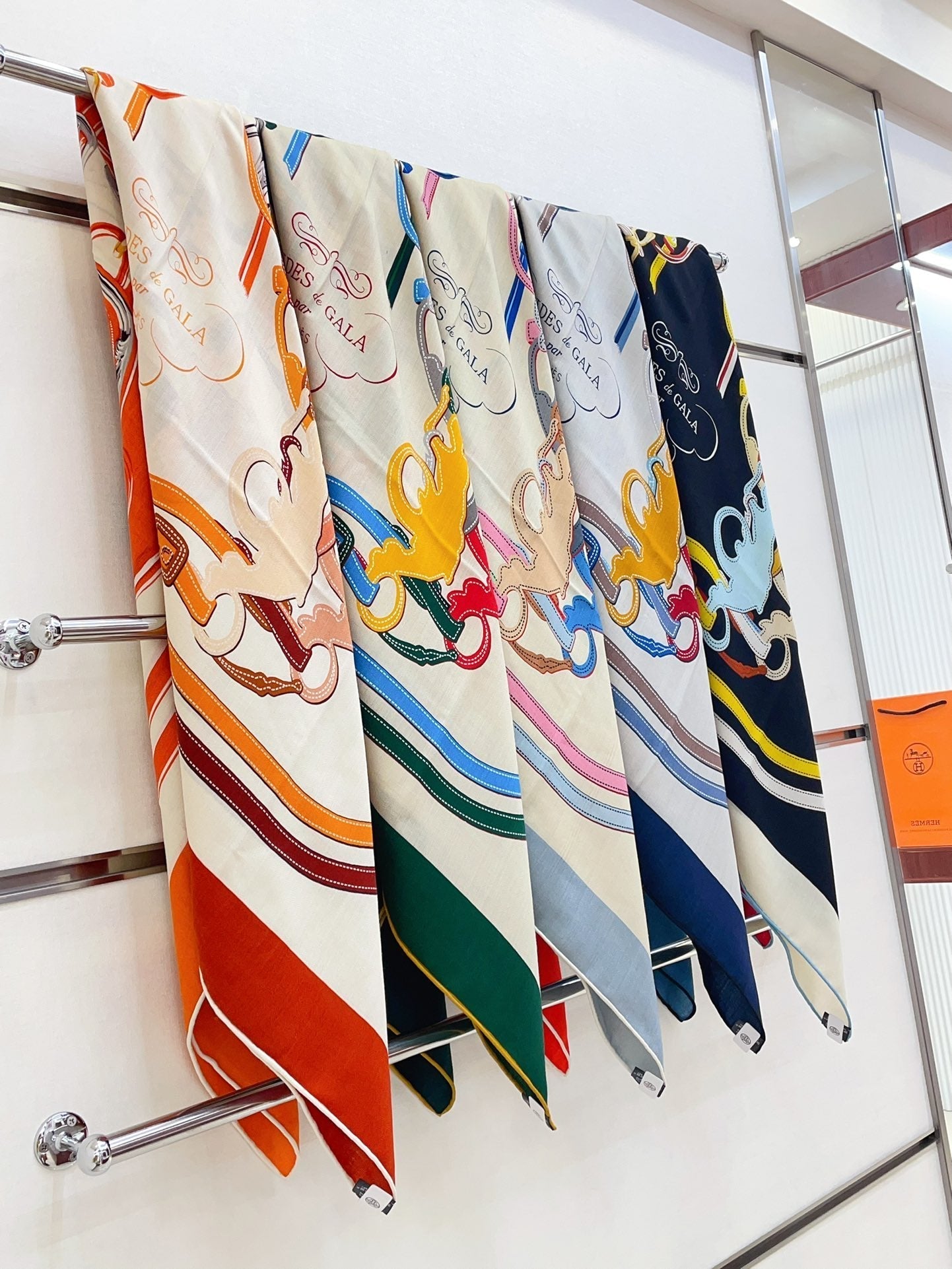 Brides De Gala Forever Scarf 140 CM In Colorful Cashmere And Silk 337144