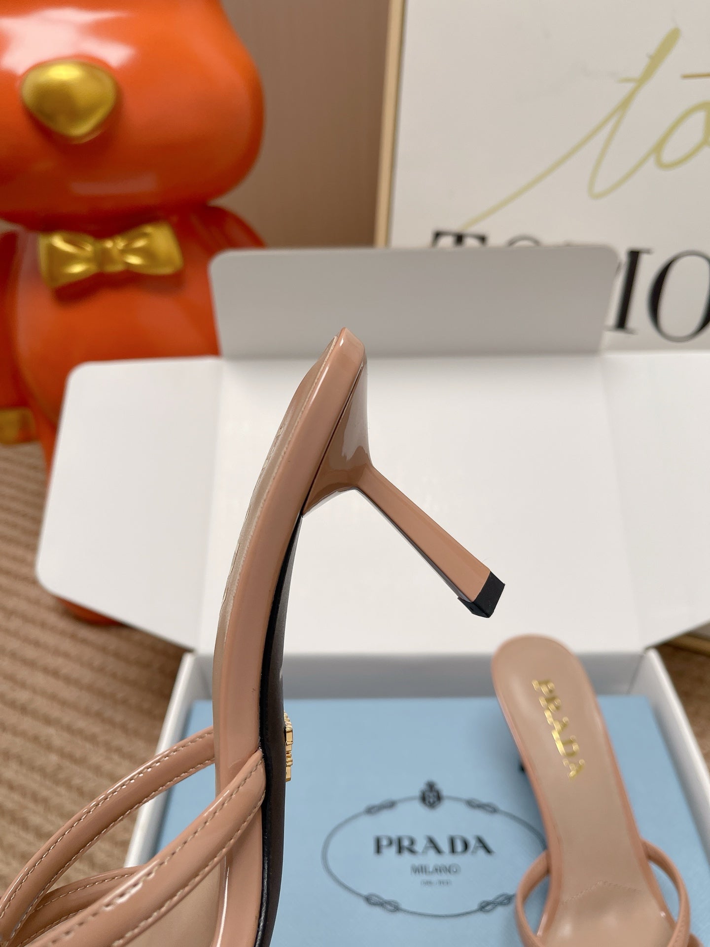 Prada 2026 Sandal 50mm Glossy Leather 854427