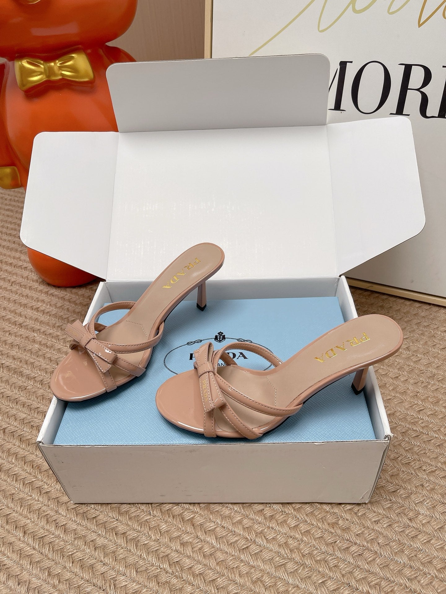 Prada 2026 Sandal 50mm Glossy Leather 854427