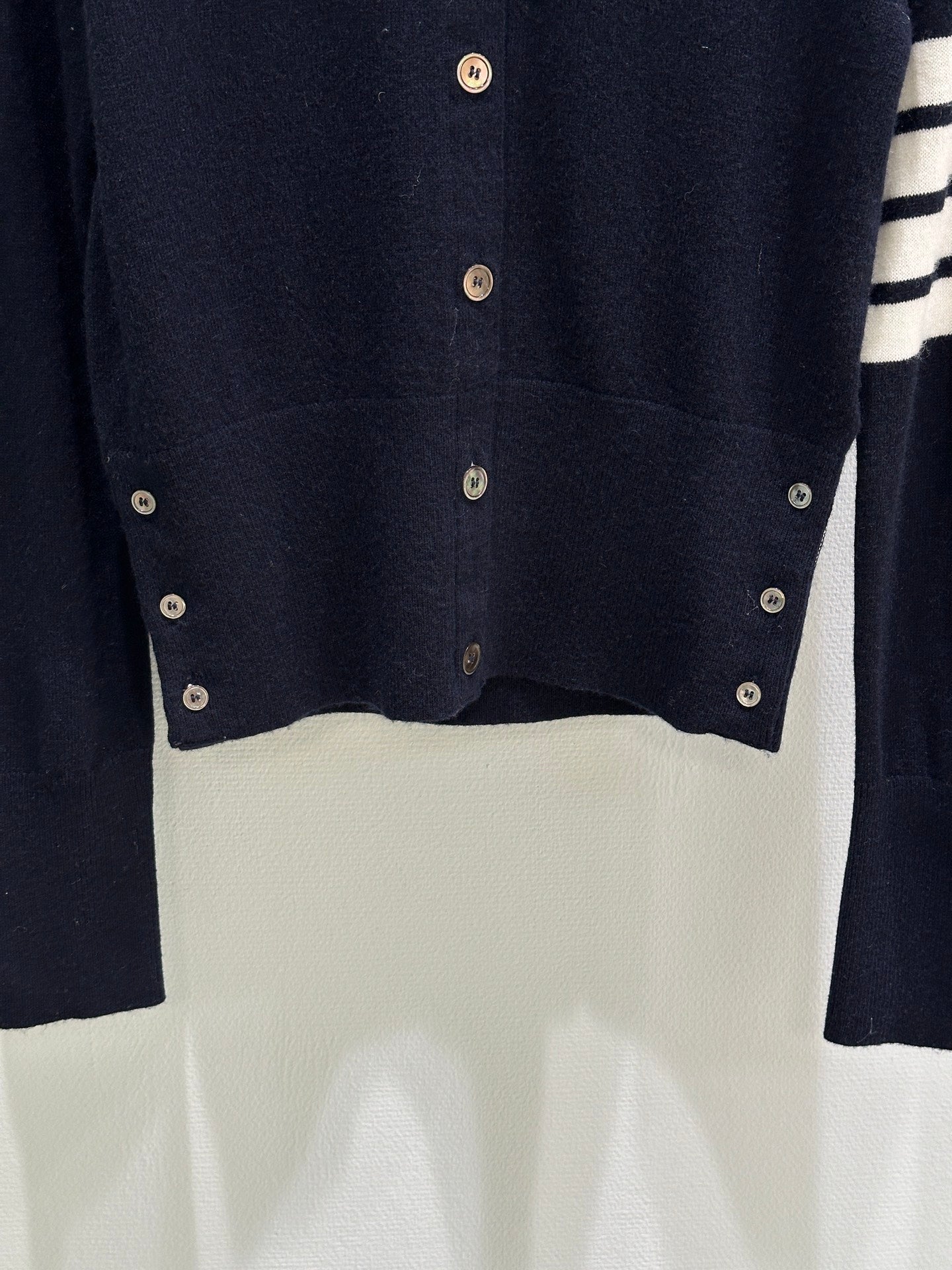 Miumiu 2026 Horse Cardigan Navy Blue Wool