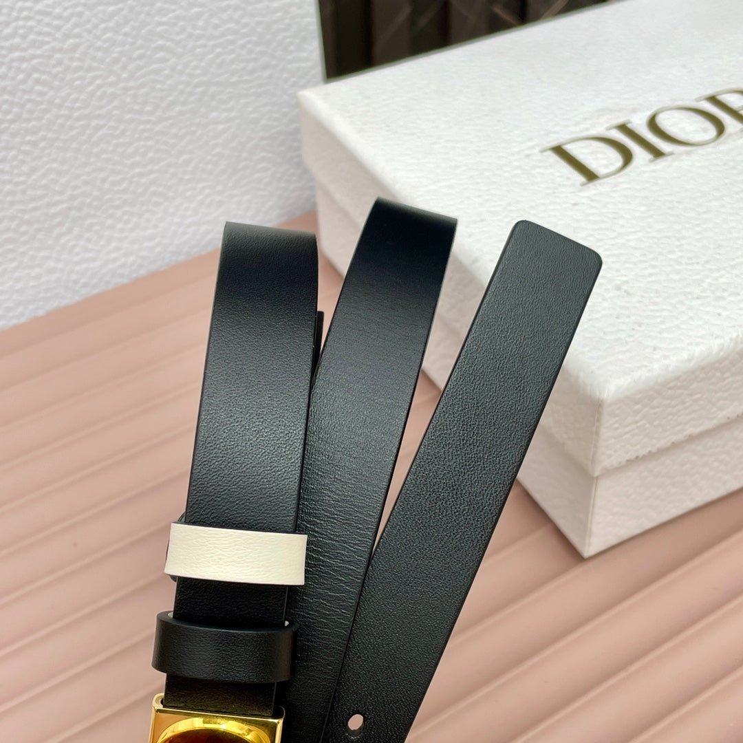 Dior 2026 Montaigne Reversible Belt 2.0cm Smooth Cowhide Leather