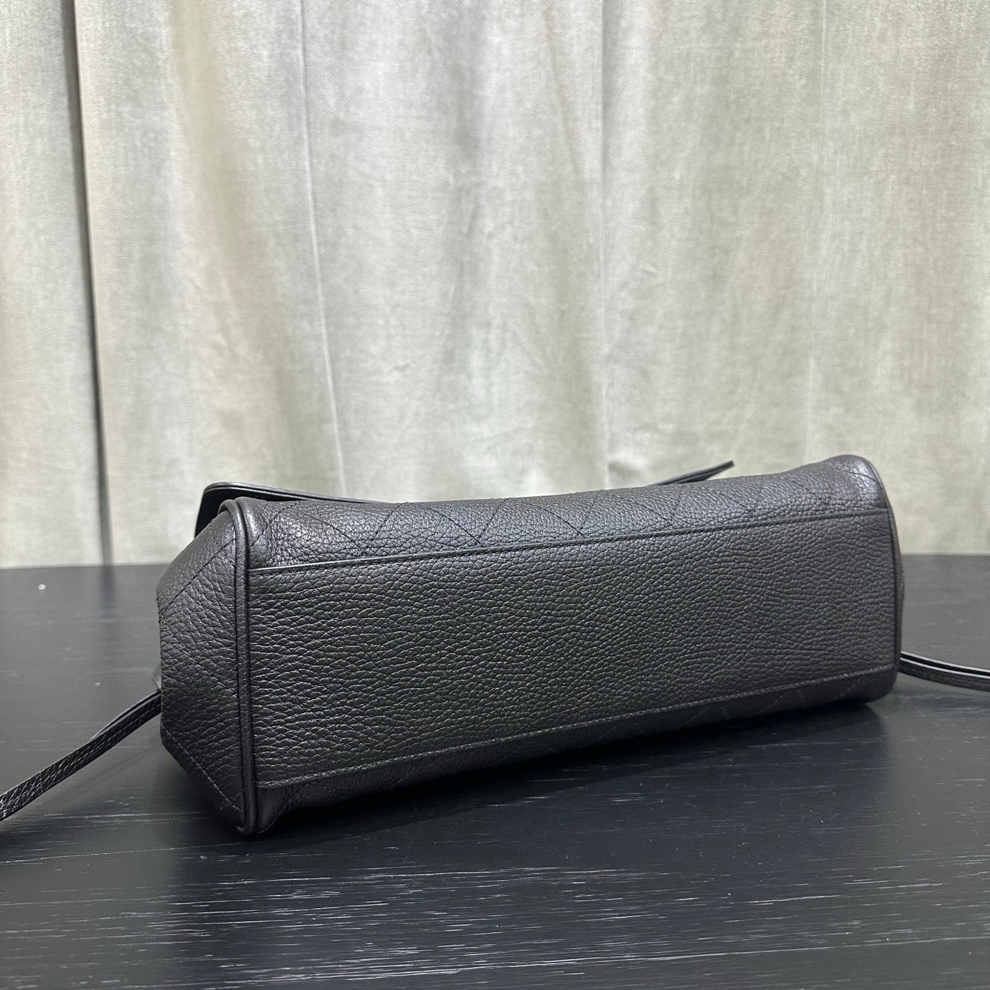 Chanel 2026 Shopping Bag 33cm Black Grained Calfskin