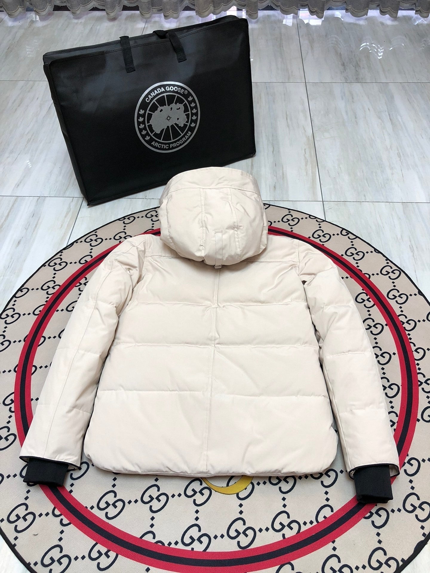 C. Goose Jacket White Polyester 0027