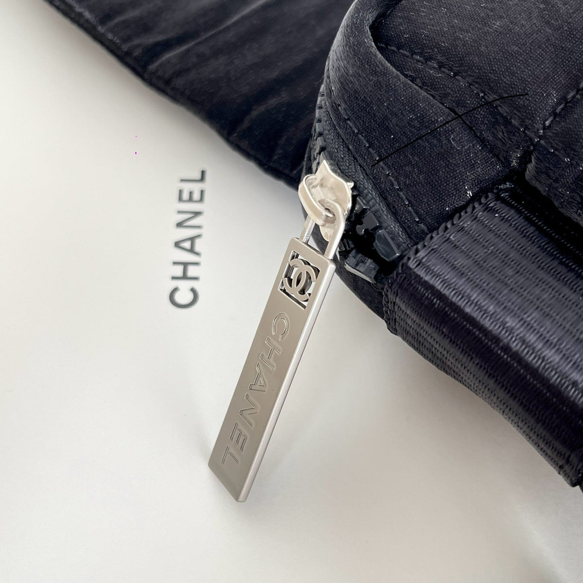 Chanel 2026 Backpack 28cm Black Fabric