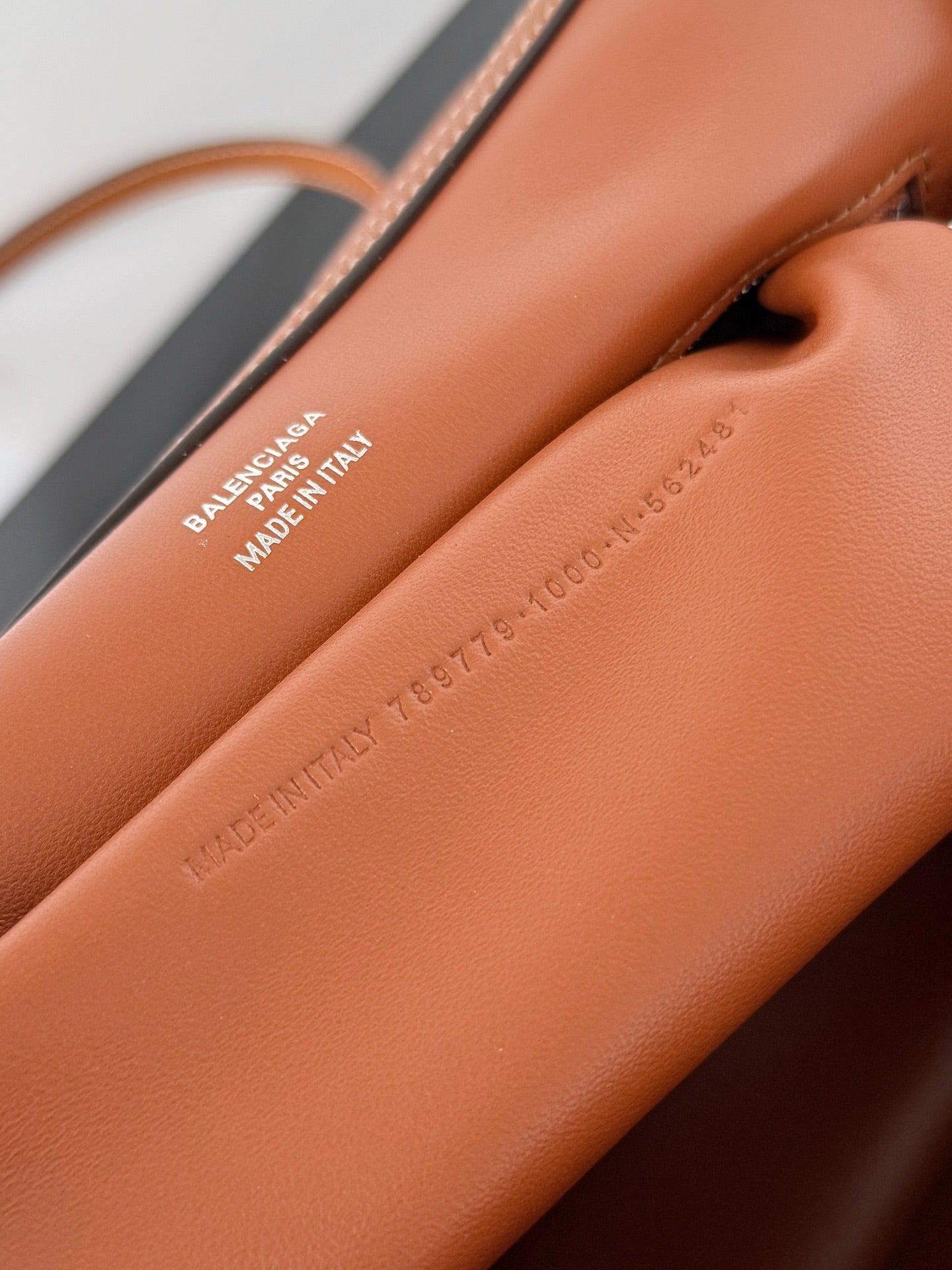 𝗕𝗮𝗹𝗲𝗻𝗰𝗶𝗮𝗴𝗮 Rodeo 29 bag brown lambskin