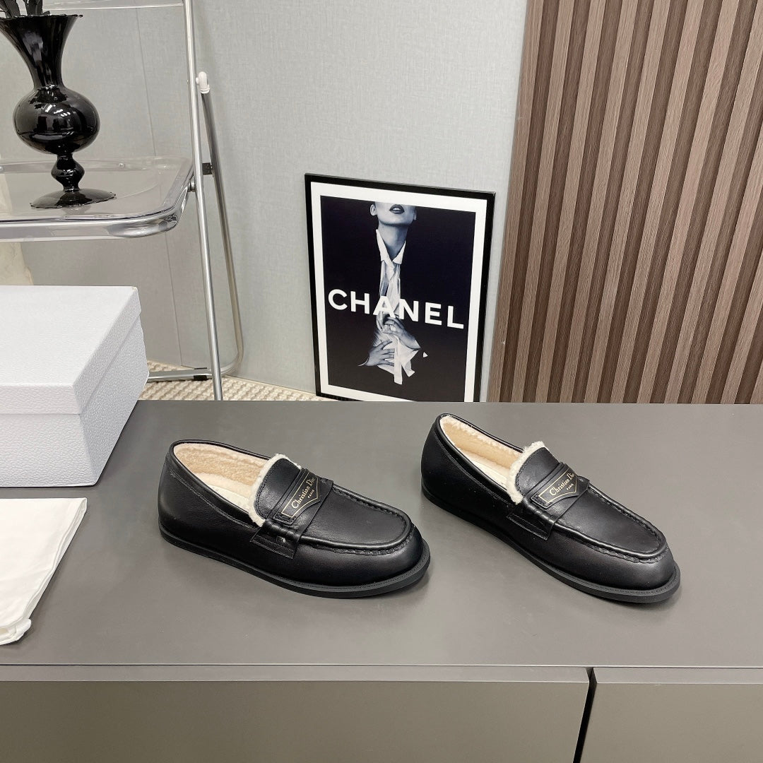 CD Loafer In Black Cowhide 996003