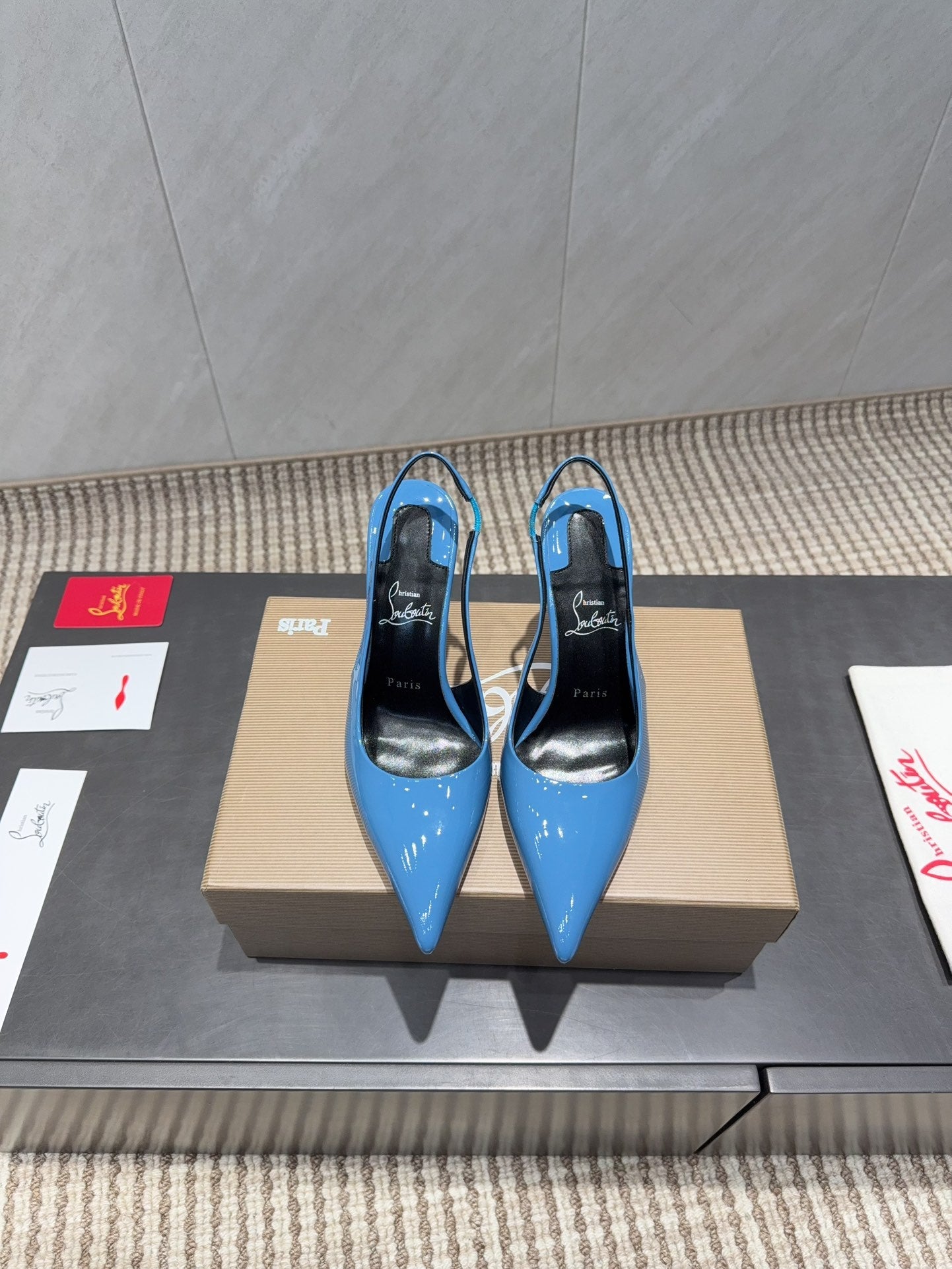 CL 2026 Kate Sling 100 Slingback Blue Patent Leather 613986