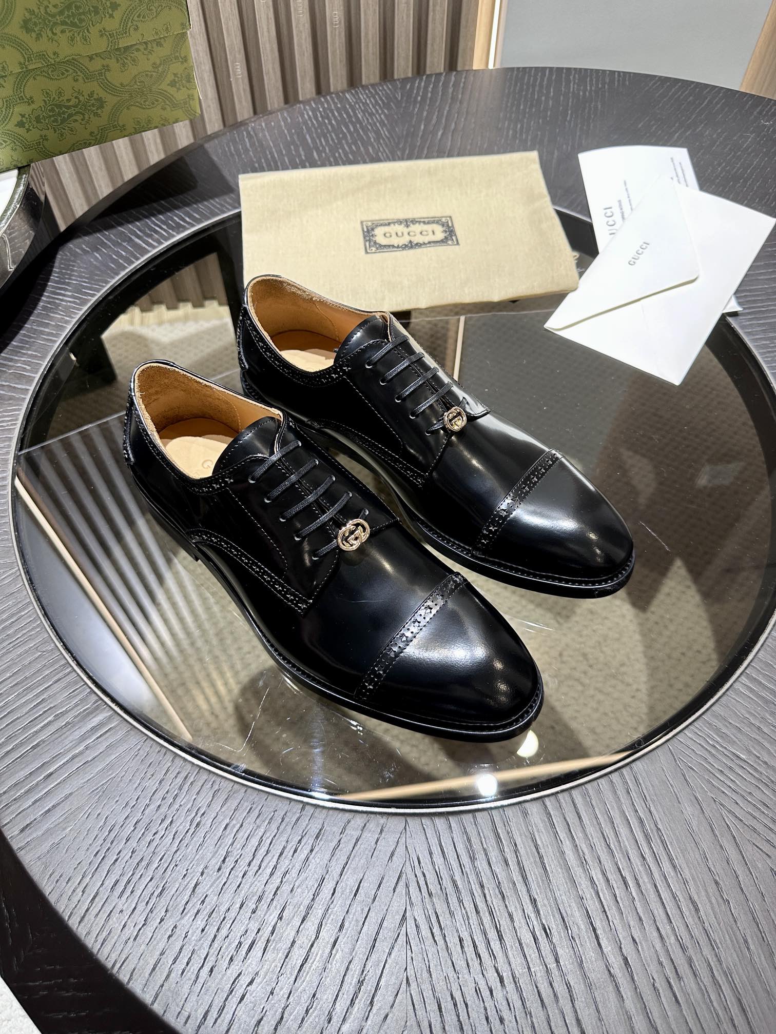GG Men's Jordaan Shoe Black Patent Leather 527837