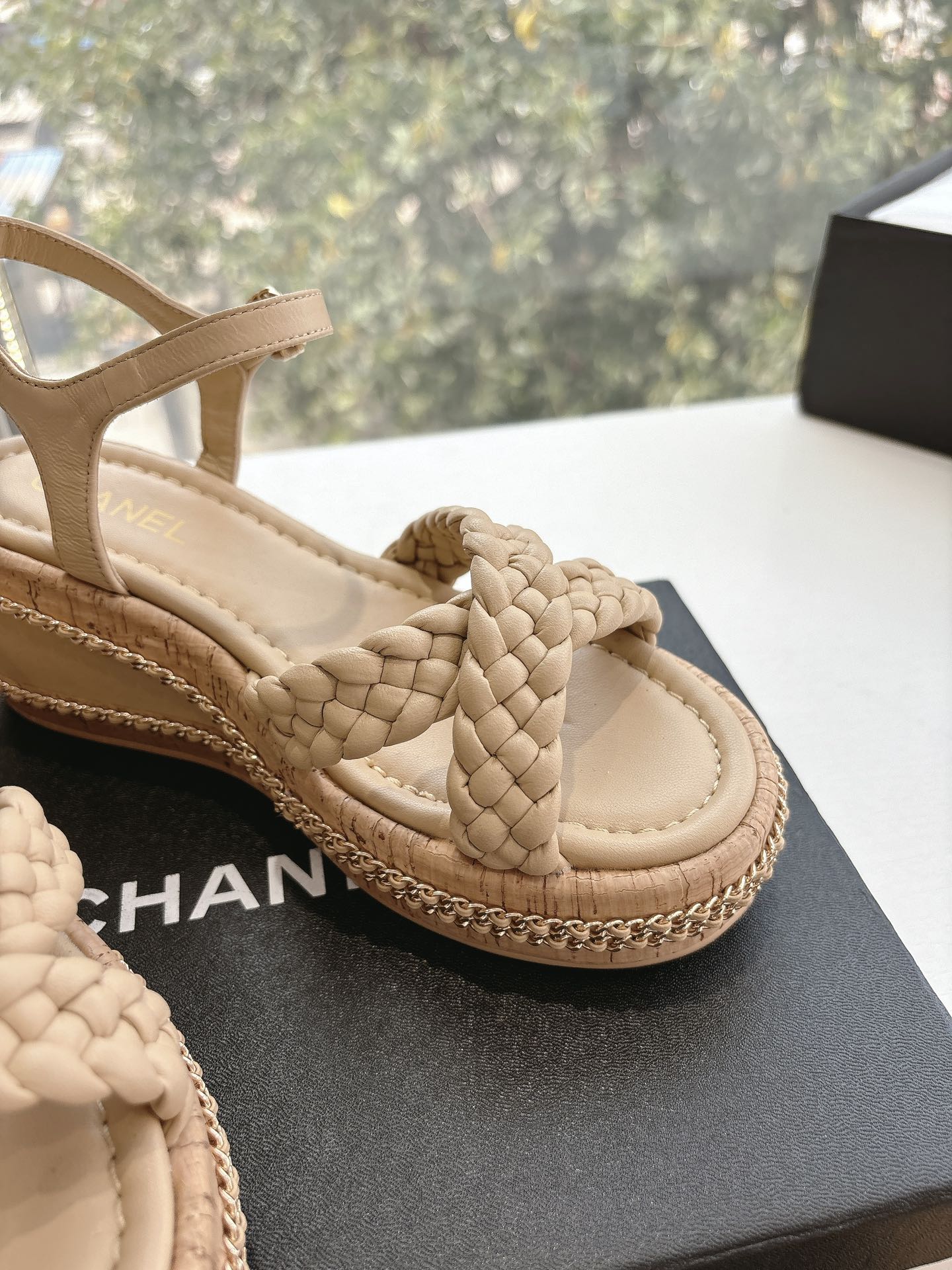 CC Mules Sandals Nude 6cm Lambskin 202888