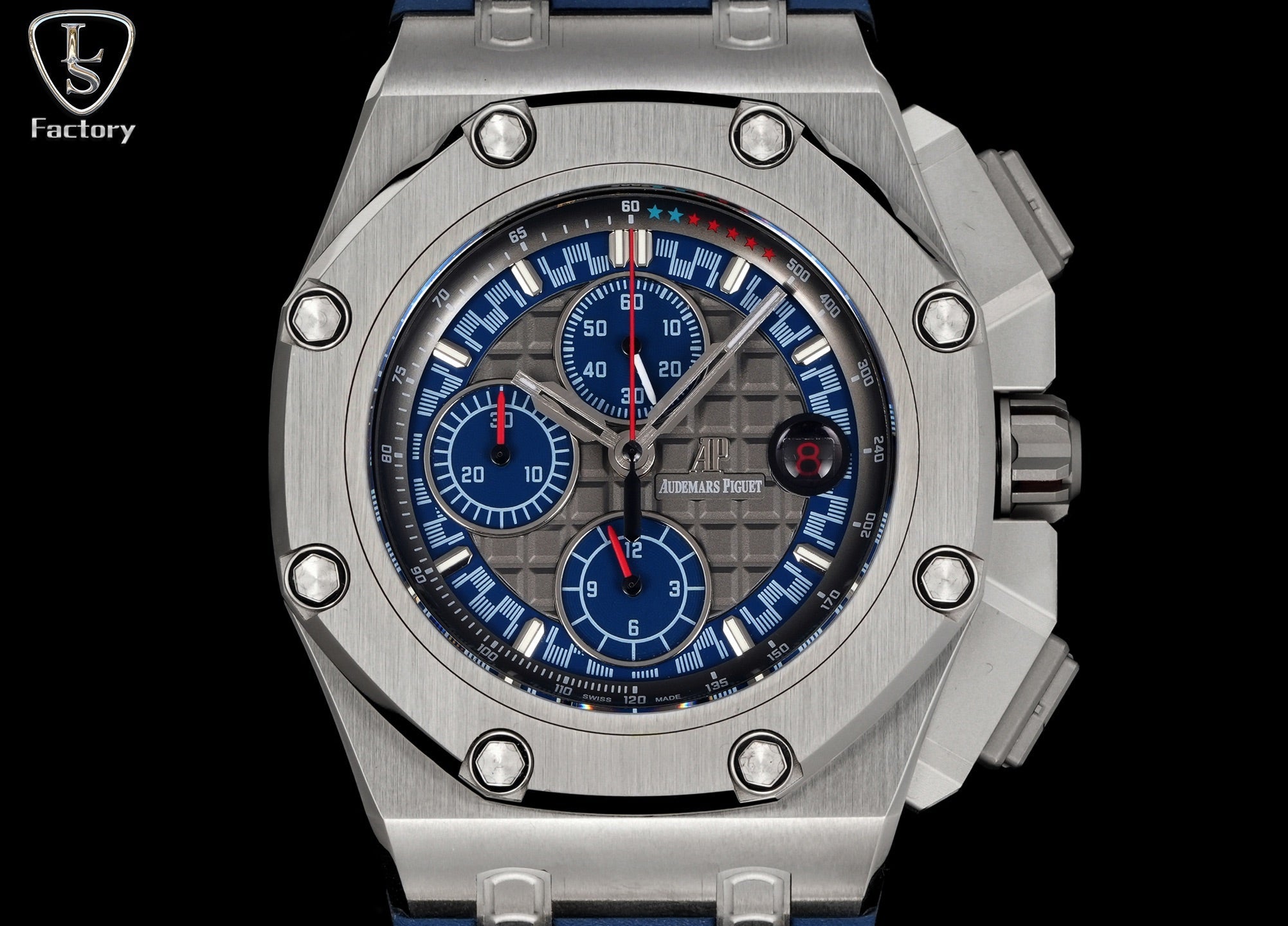 Audemars Piguet Royal Oak Offshore Chronograph 44mm Grey Case Blue Grey Dial