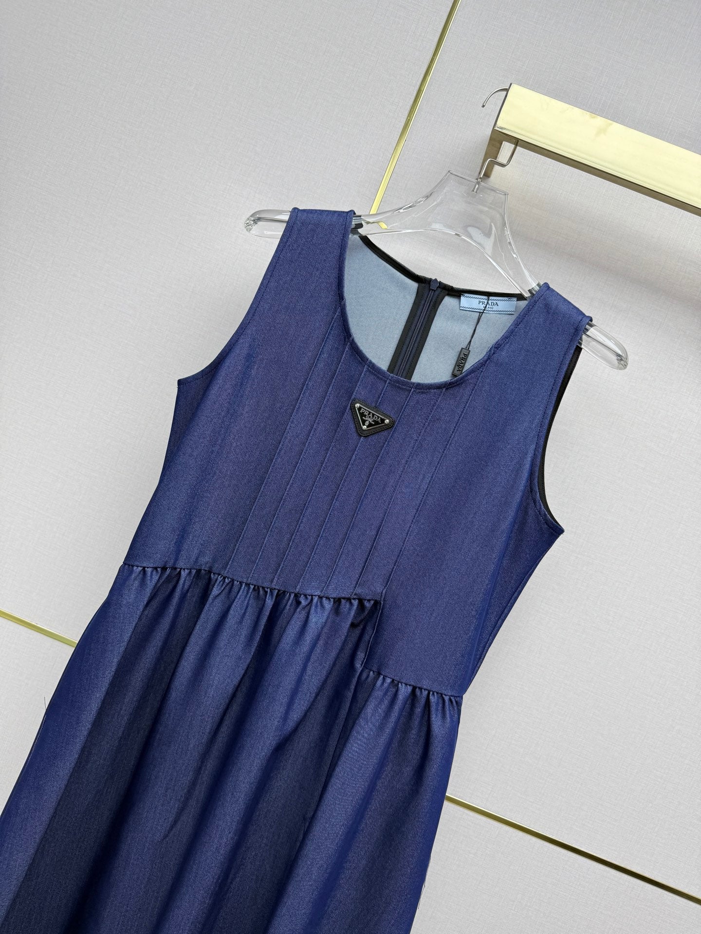 Prada 2026 Sleeveless Dress Cotton 396824