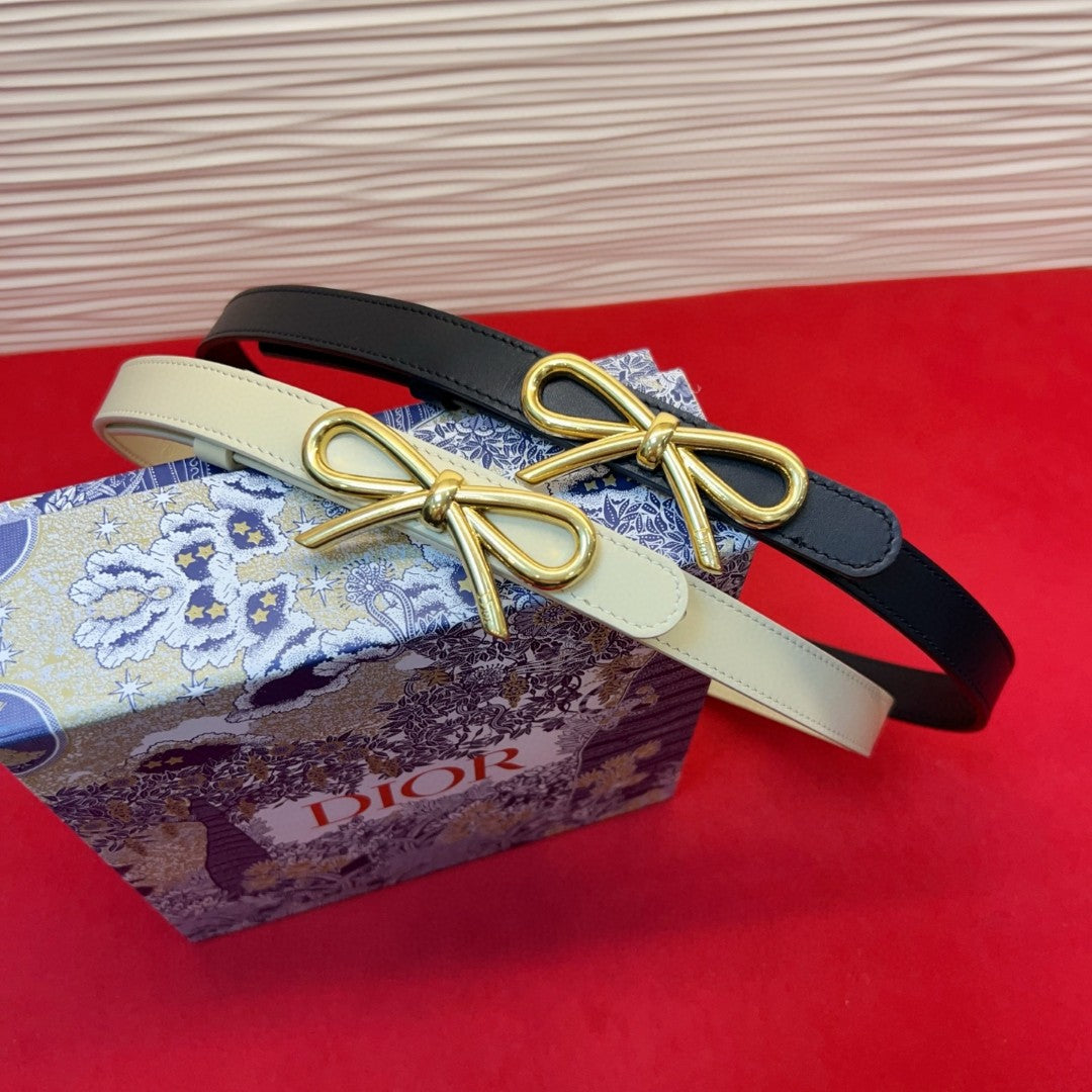 Dior 2026 Le Nœud de Dior Belt 2.0cm Smooth Calfskin